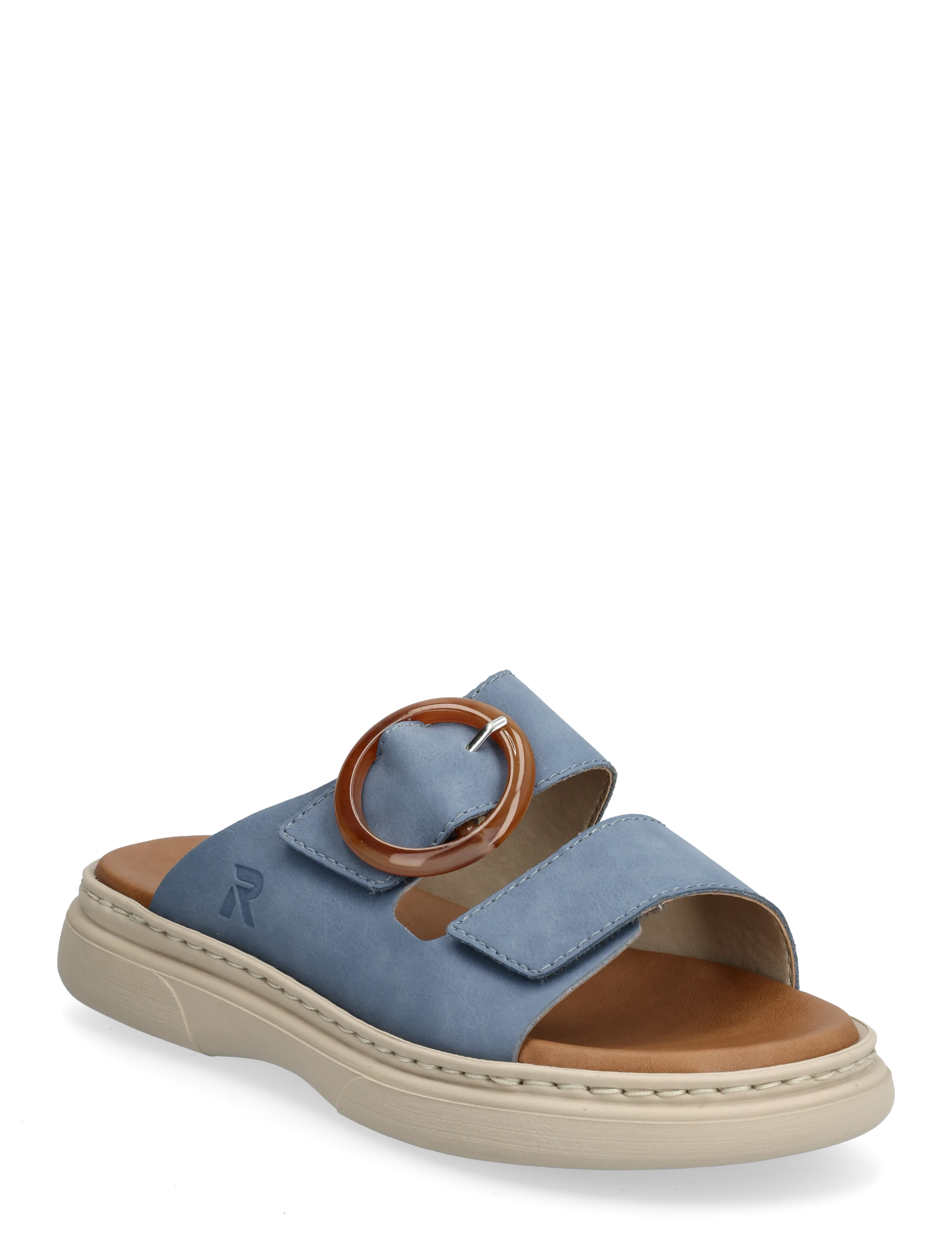 Rieker Rieker Ladies' Sandals V3050-14 Blue, 36, Blue, Sandaler > Flade Sandals, Dame