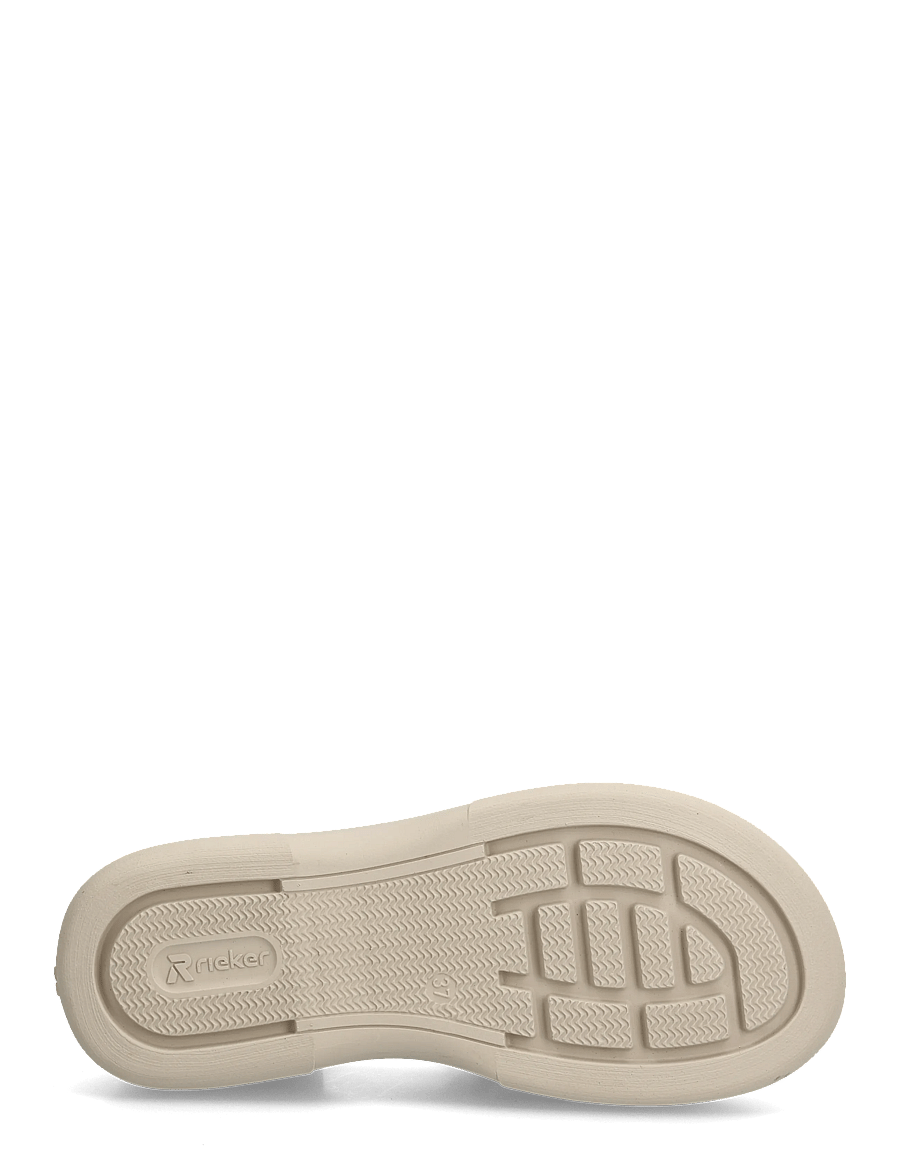 Rieker - V3063-62 - flache sandalen - beige - 4