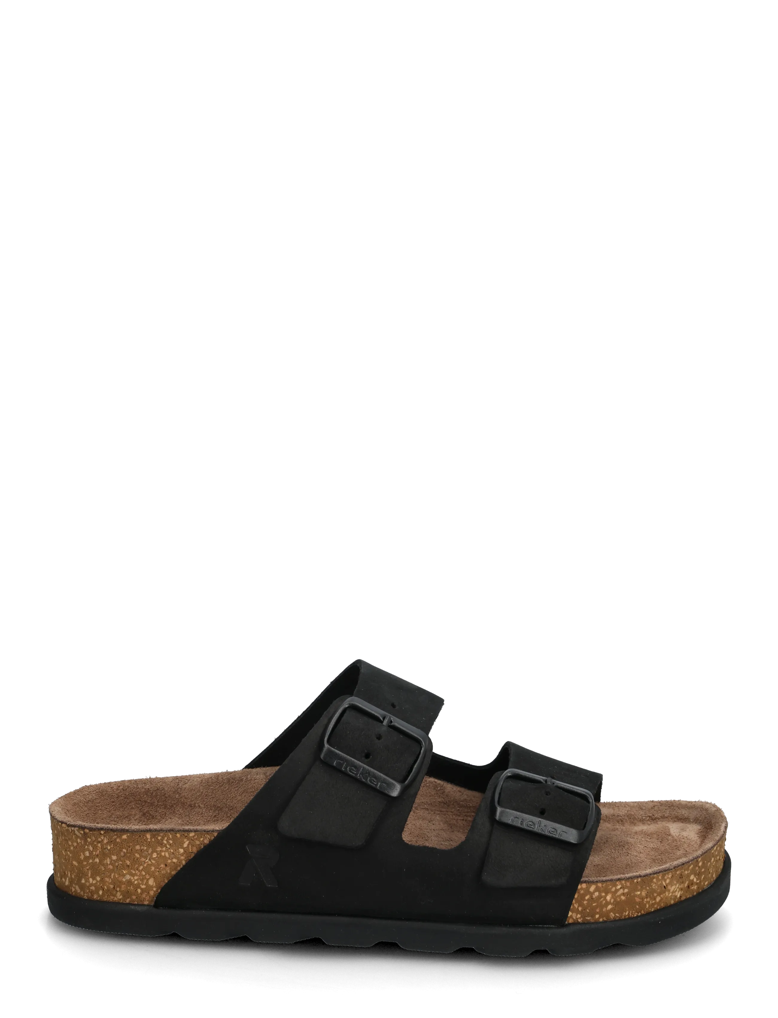 Rieker - V3190-01 - flat sandals - black - 1