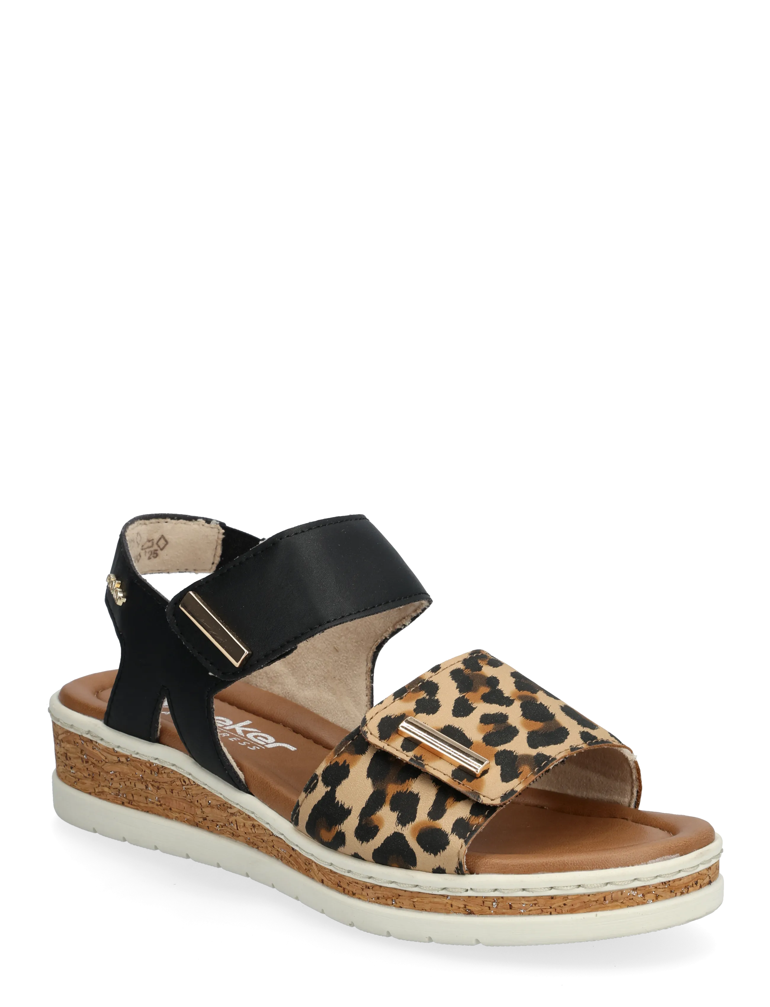 Rieker V4181-80, 38, Sandals, Mehrfarbig/gemustert - Flat Frauen