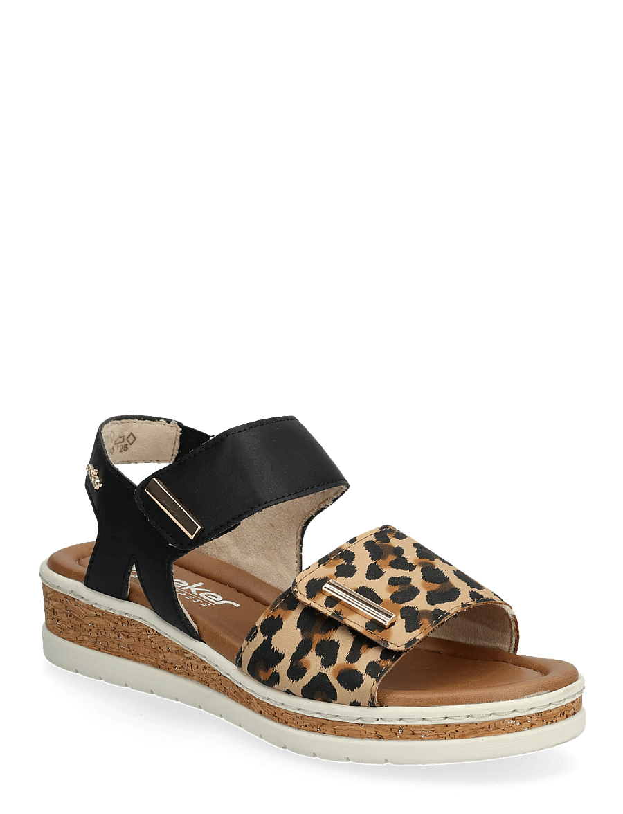 Rieker - V4181-80 - madalad sandaalid - black - 0