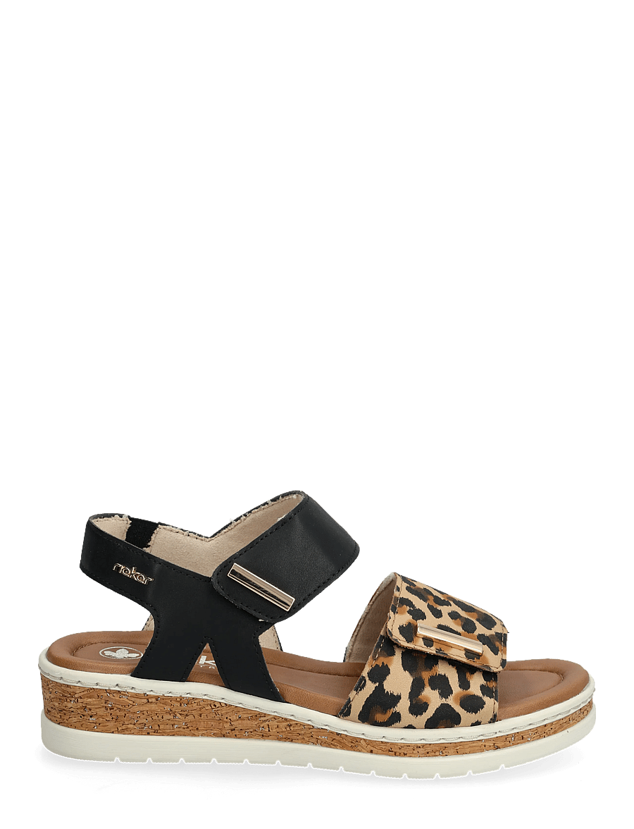 Rieker - V4181-80 - madalad sandaalid - black - 1