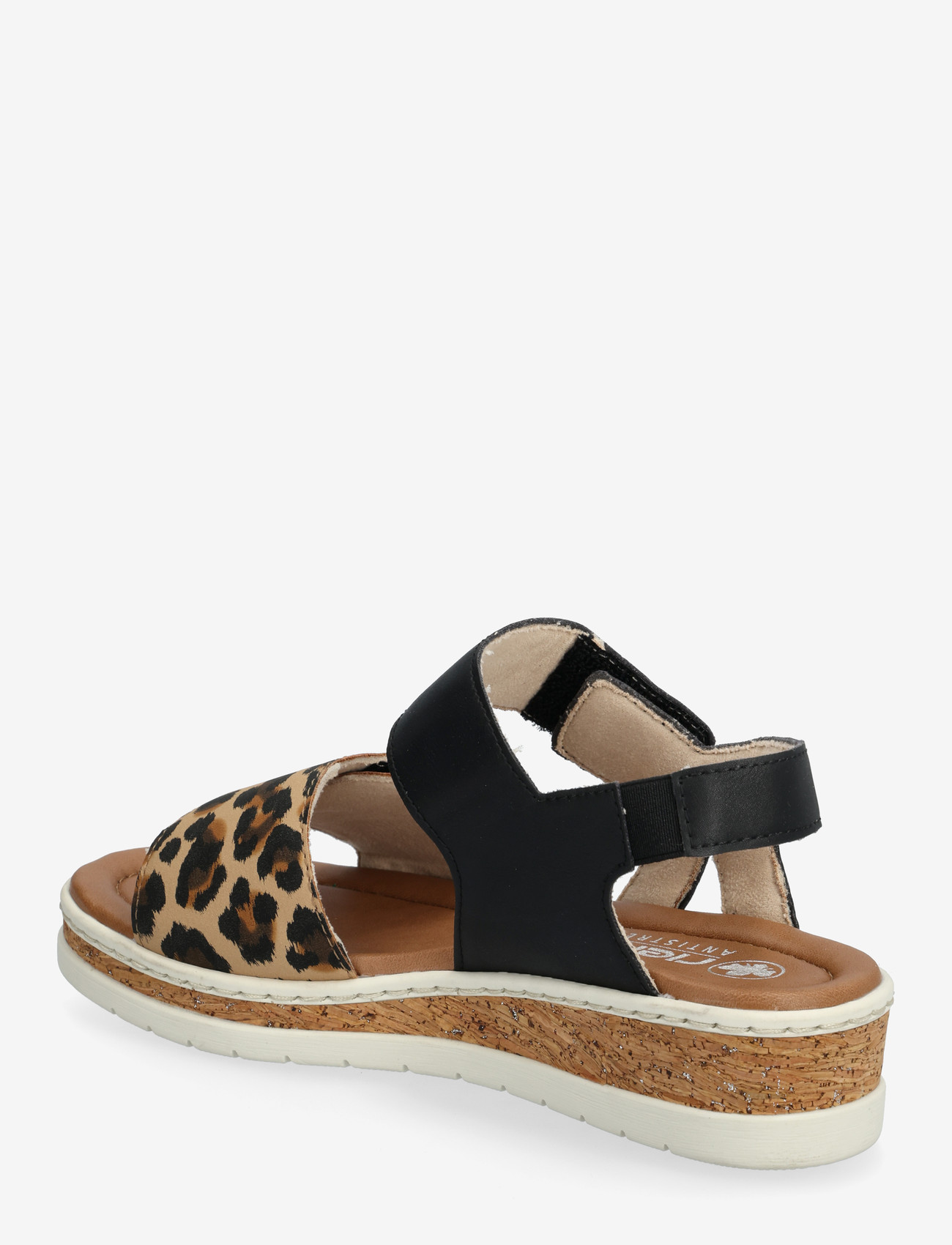 Rieker - V4181-80 - flade sandaler - black - 2