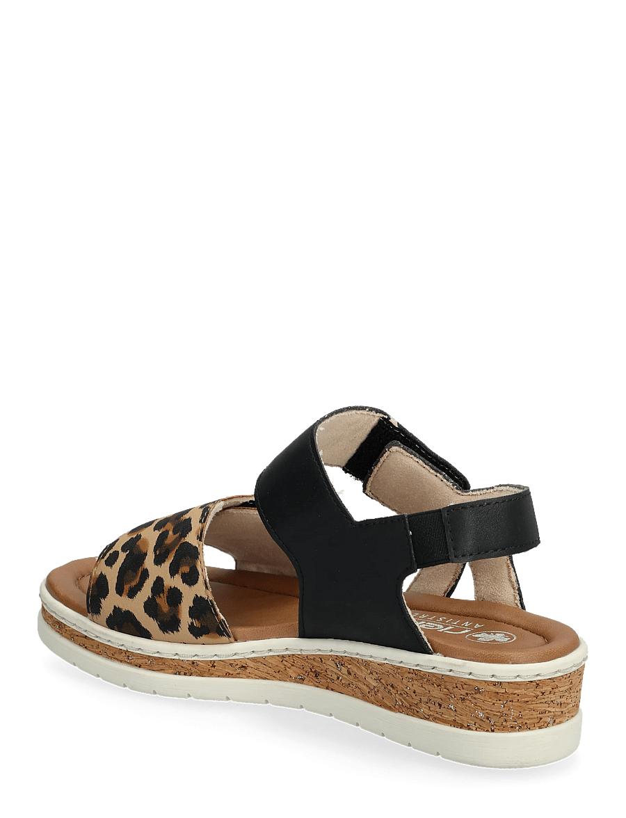 Rieker - V4181-80 - madalad sandaalid - black - 2
