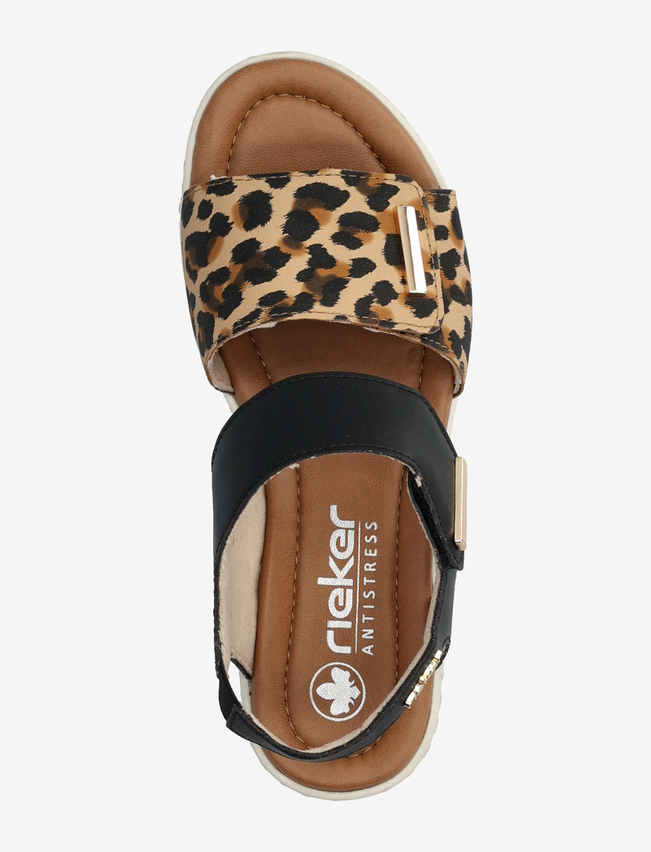 Rieker - V4181-80 - flade sandaler - black - 3