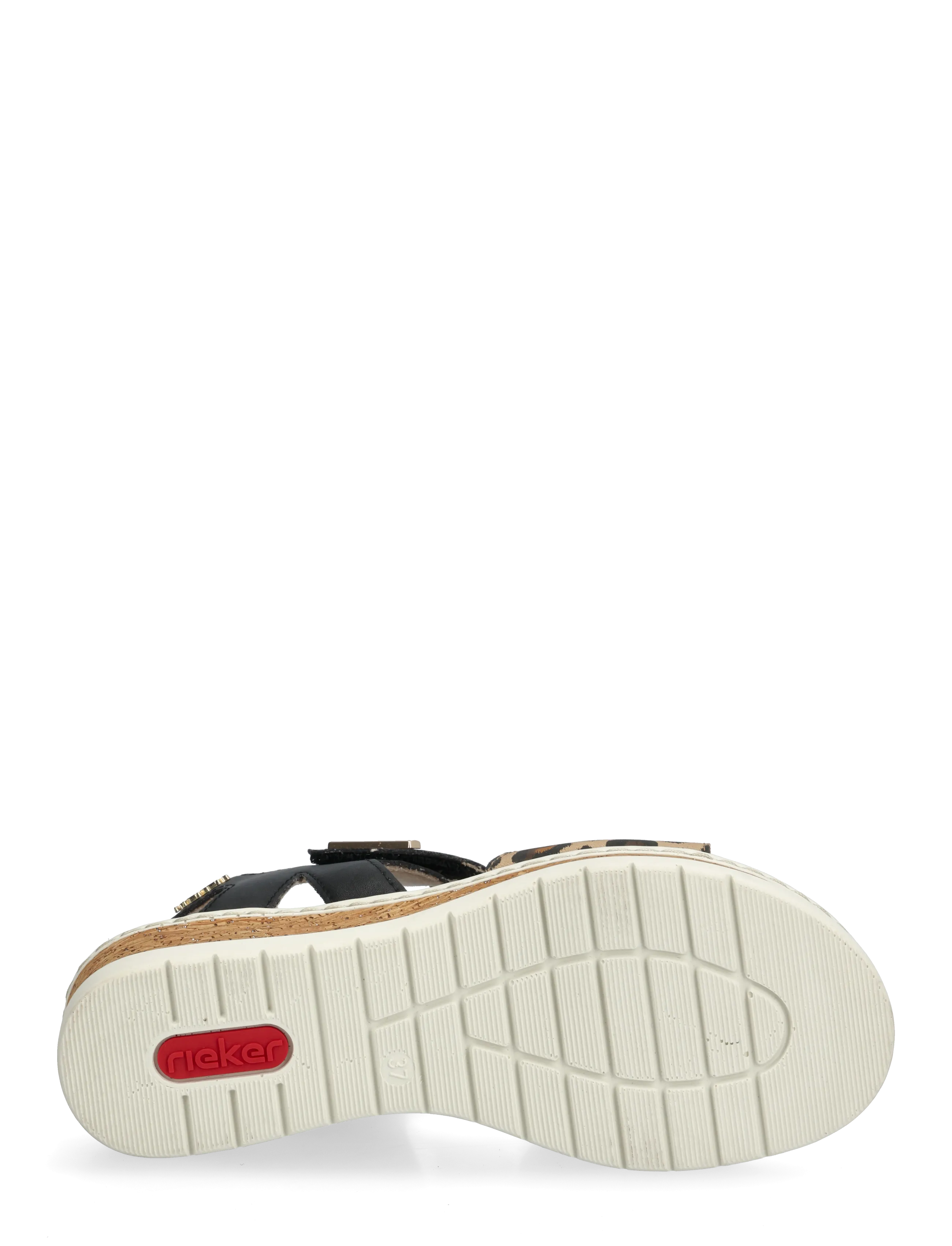 Rieker - V4181-80 - kontsata sandaalid - black - 4