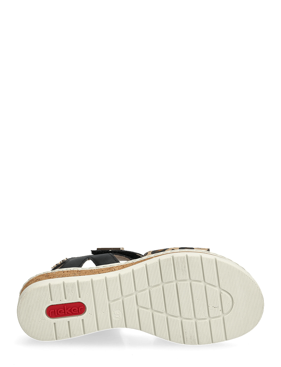 Rieker - V4181-80 - madalad sandaalid - black - 4