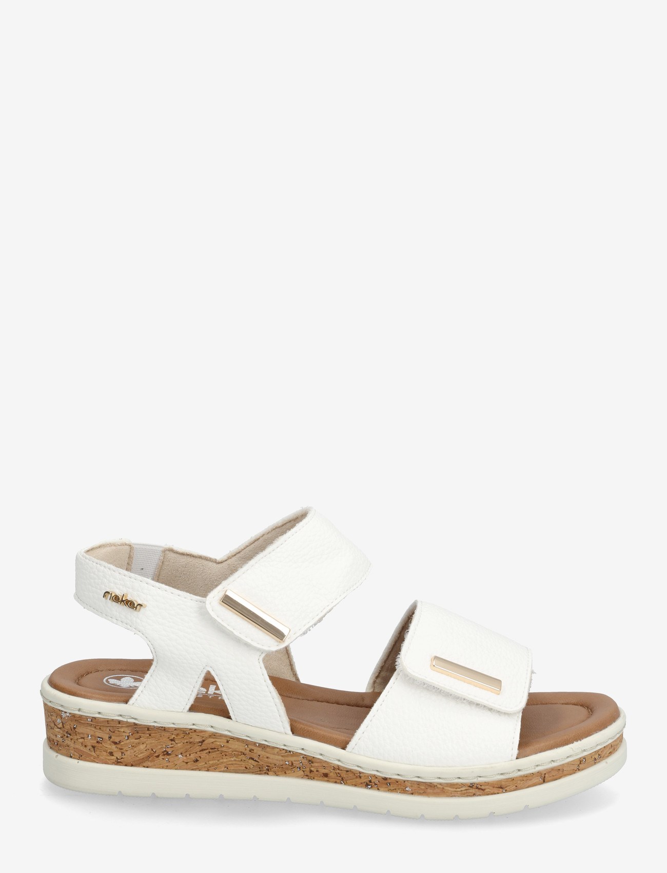 Rieker - V4181-80 - flade sandaler - white - 1