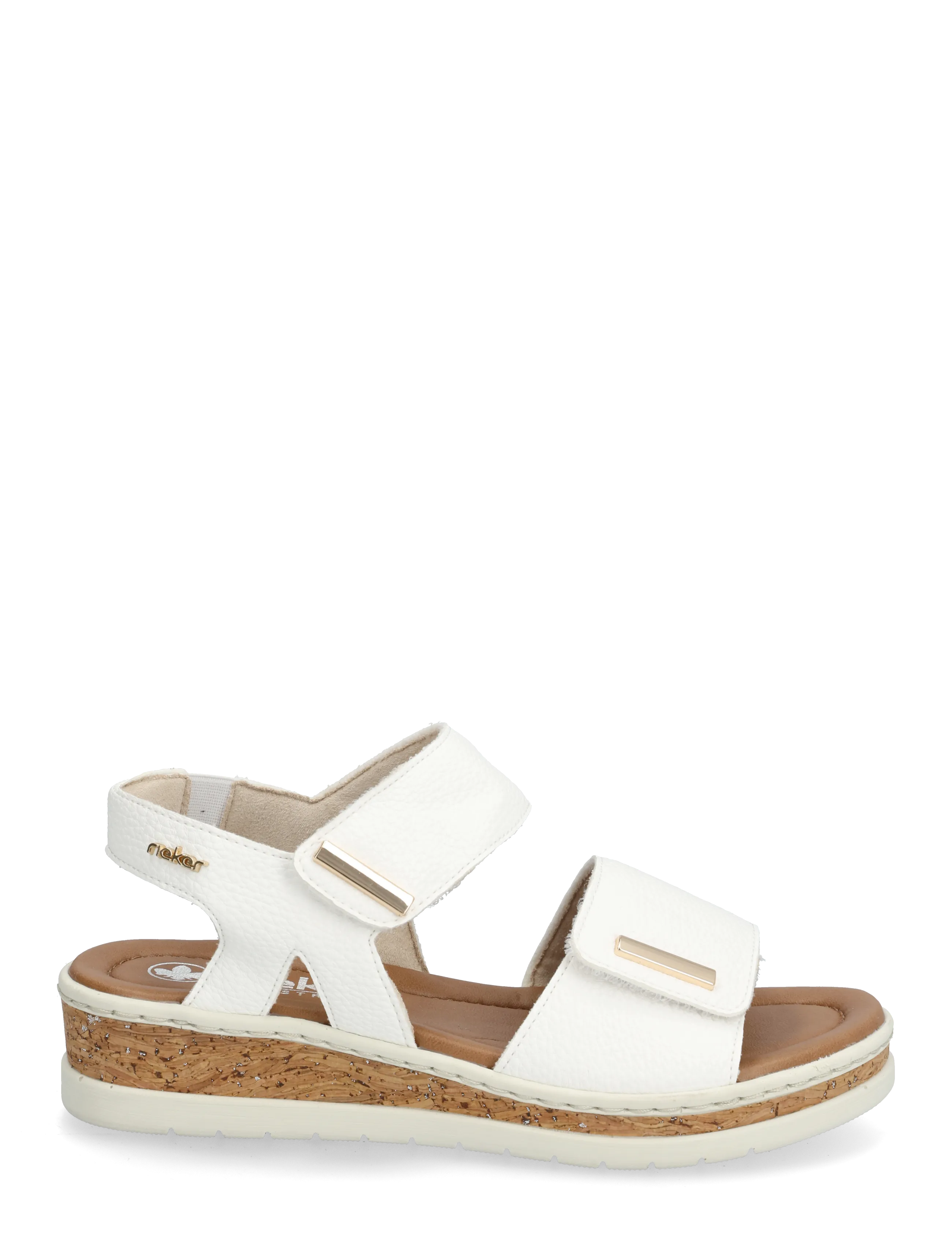 Rieker - V4181-80 - flache sandalen - white - 1