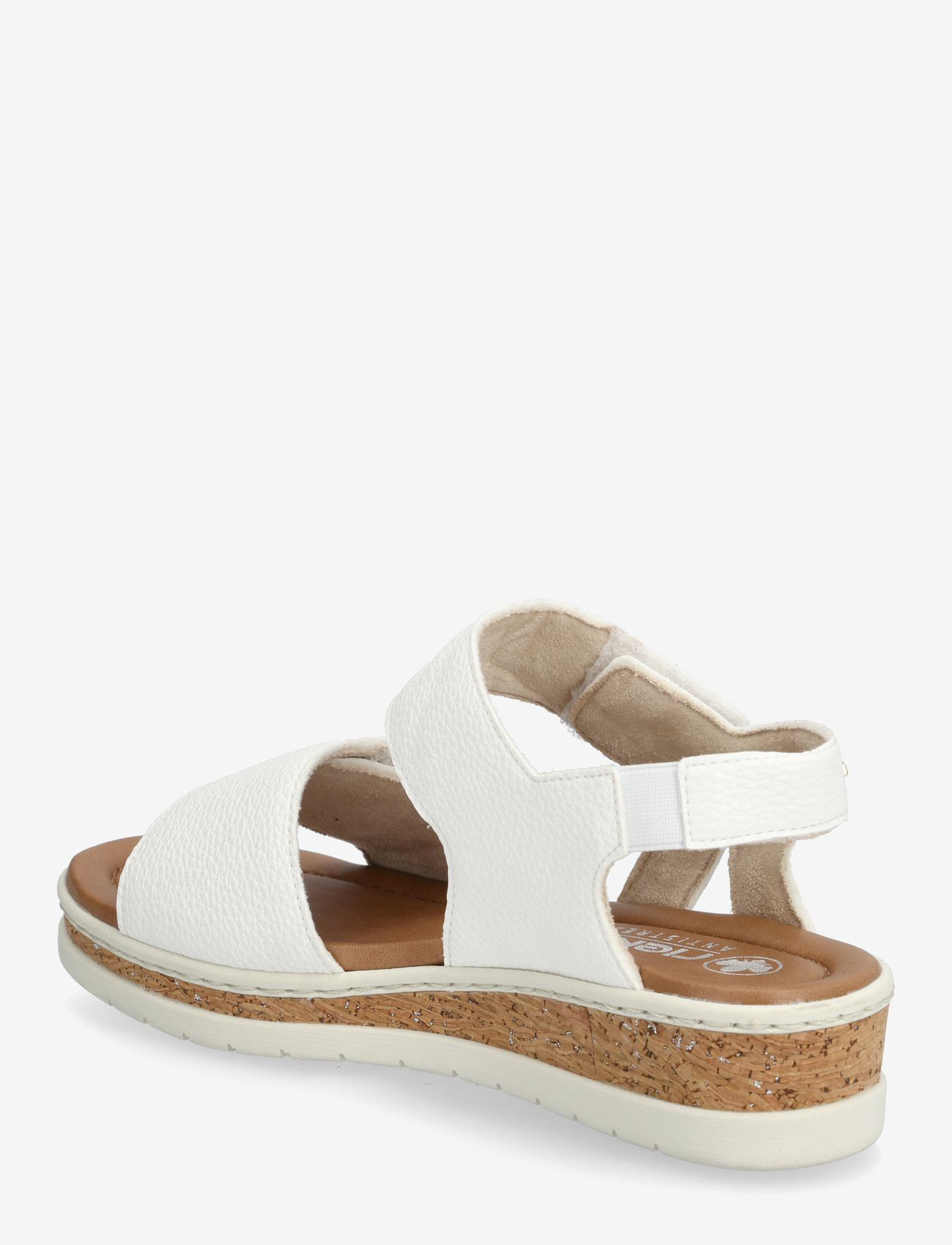 Rieker - V4181-80 - flade sandaler - white - 2
