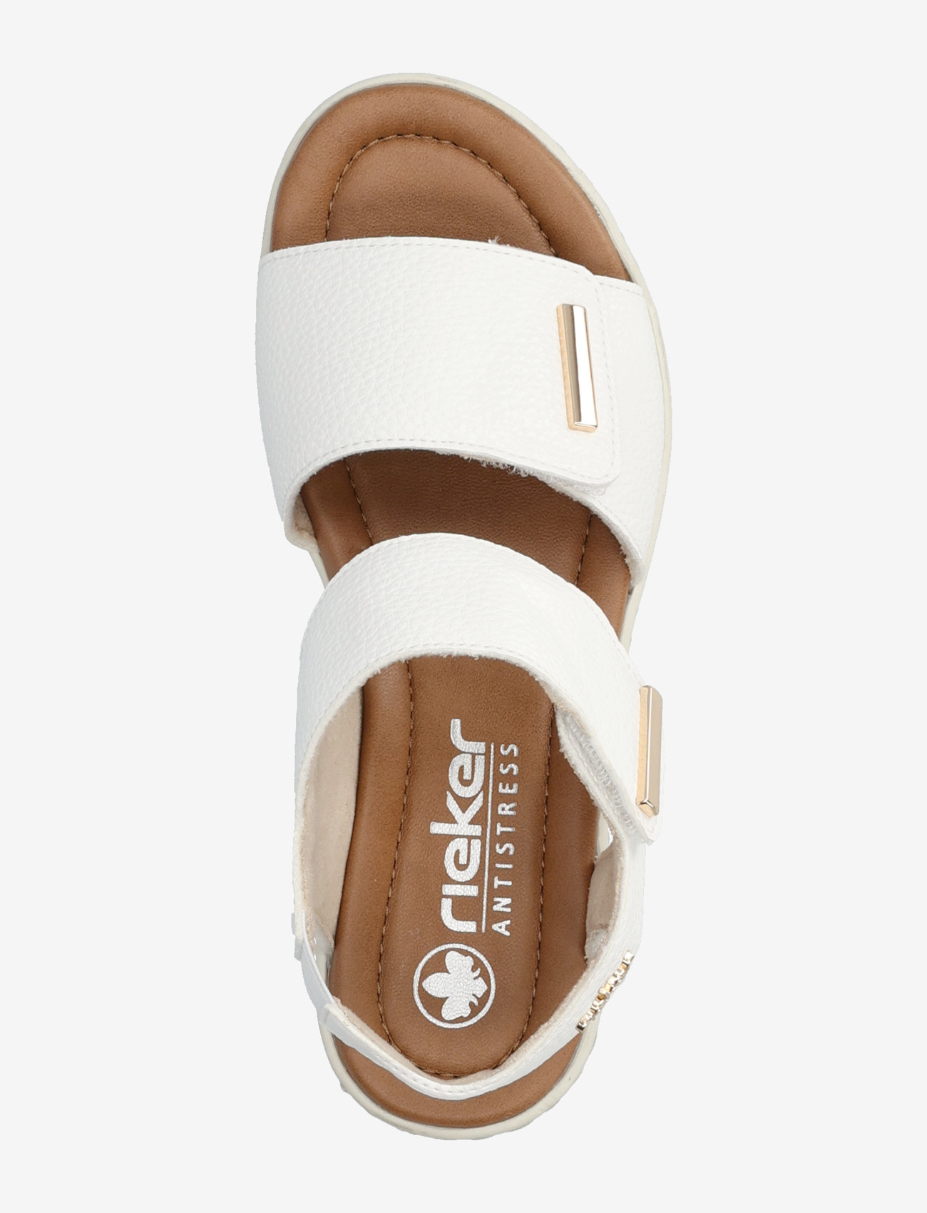 Rieker - V4181-80 - flade sandaler - white - 3