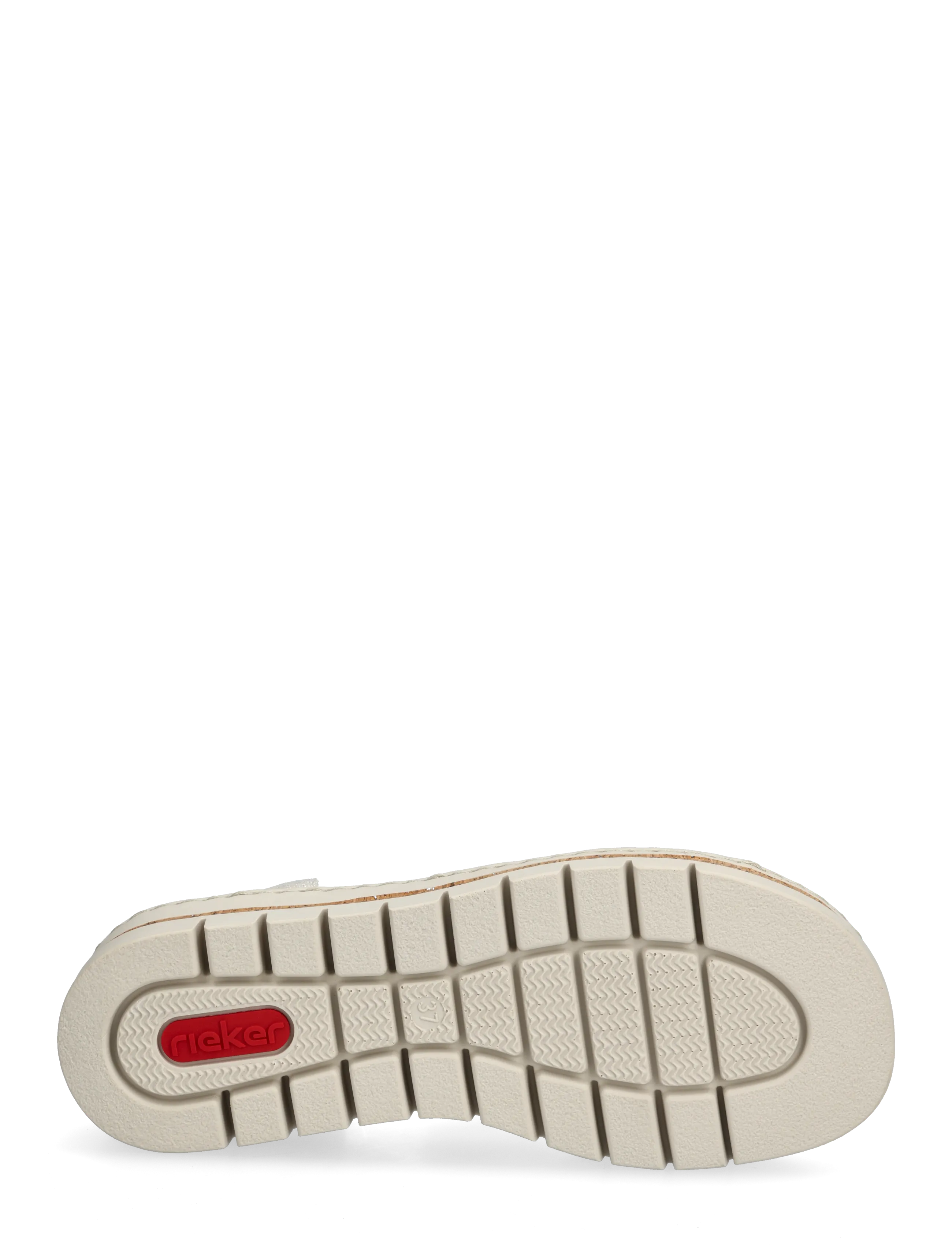 Rieker - Rieker Ladies' sandals V4918-90 Silver/Platinum - spartiates - other colours - 4