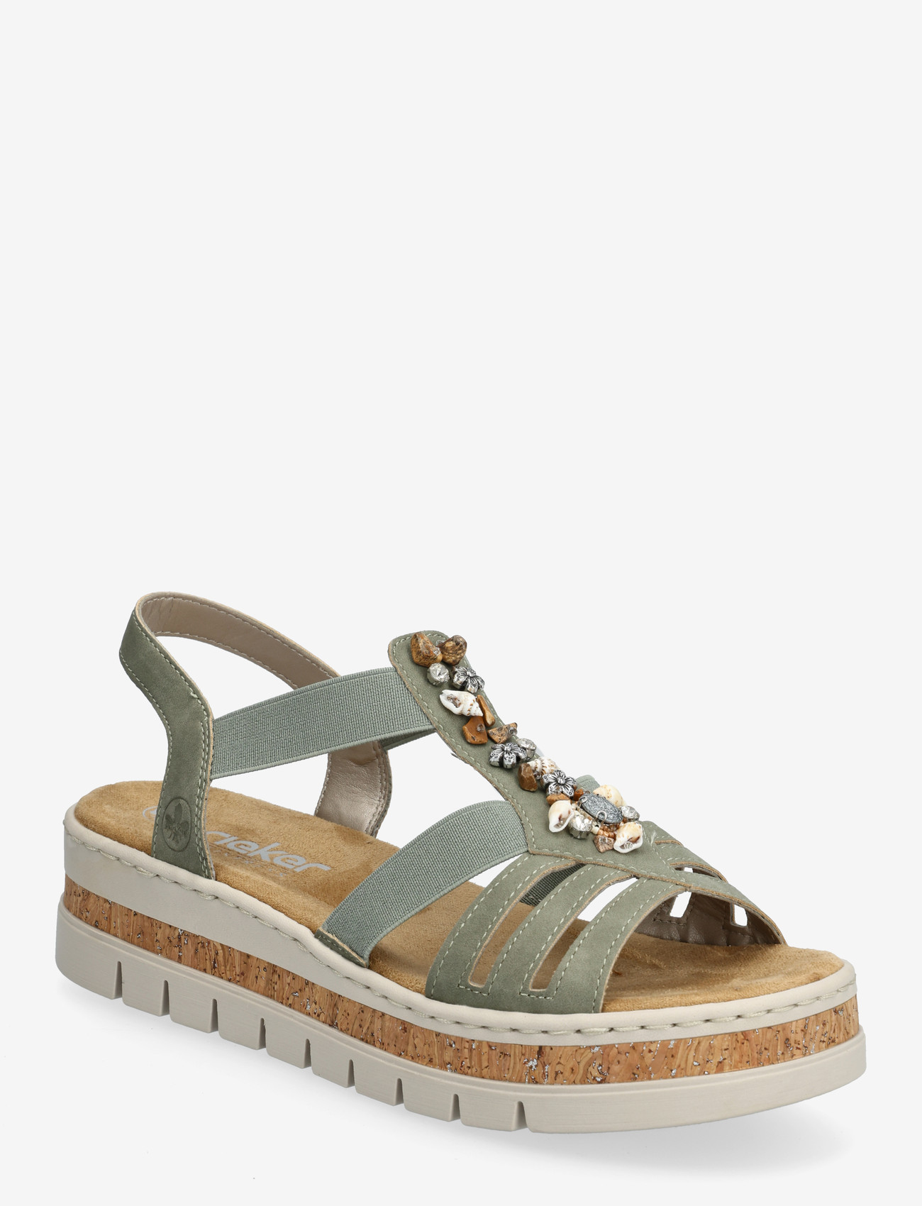 Rieker - V4949-52 - gladiatorsandaler - green - 0