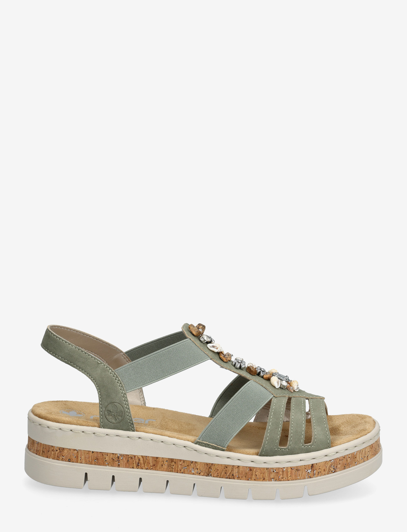 Rieker - V4949-52 - gladiatorsandaler - green - 1