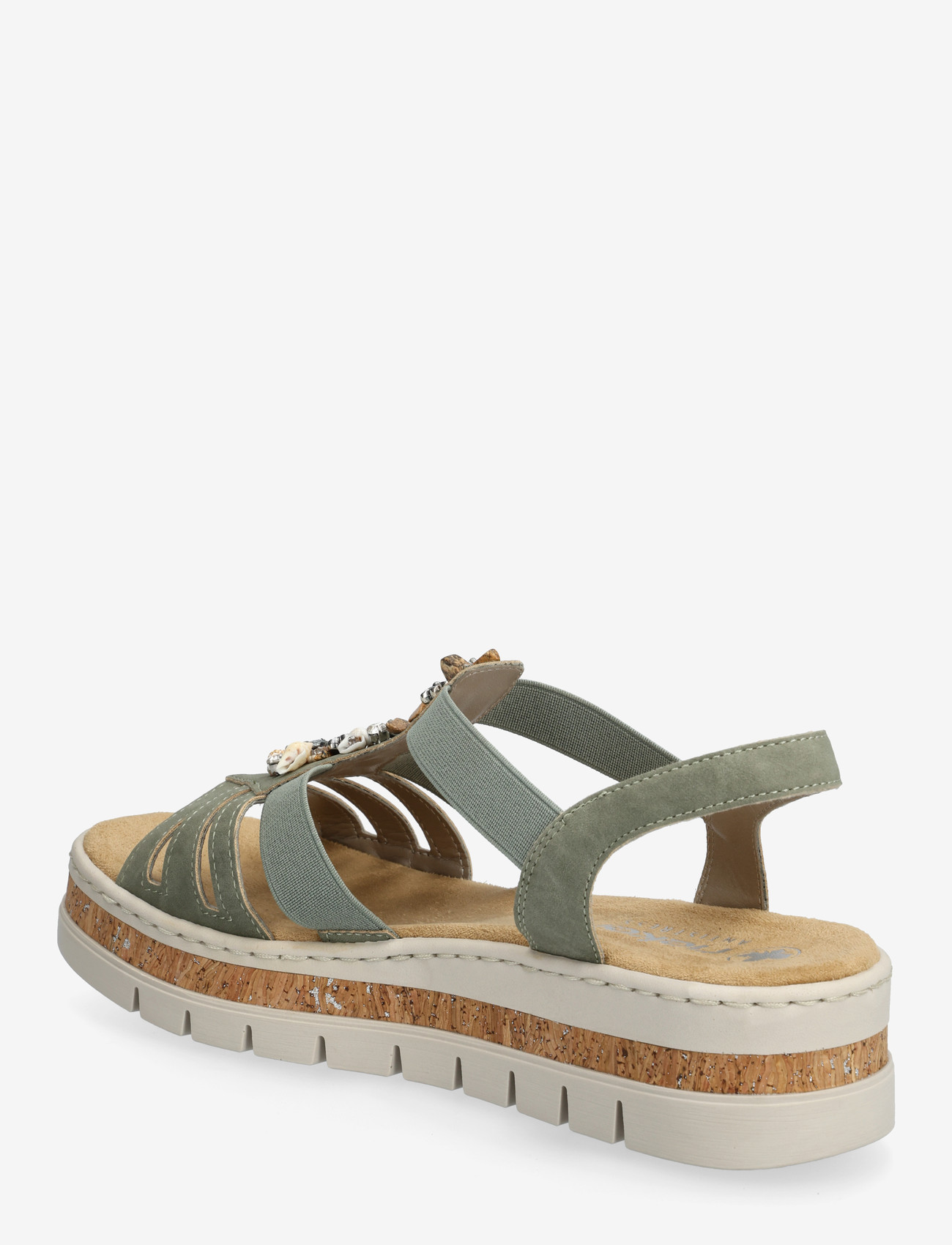 Rieker - V4949-52 - gladiatorsandaler - green - 2