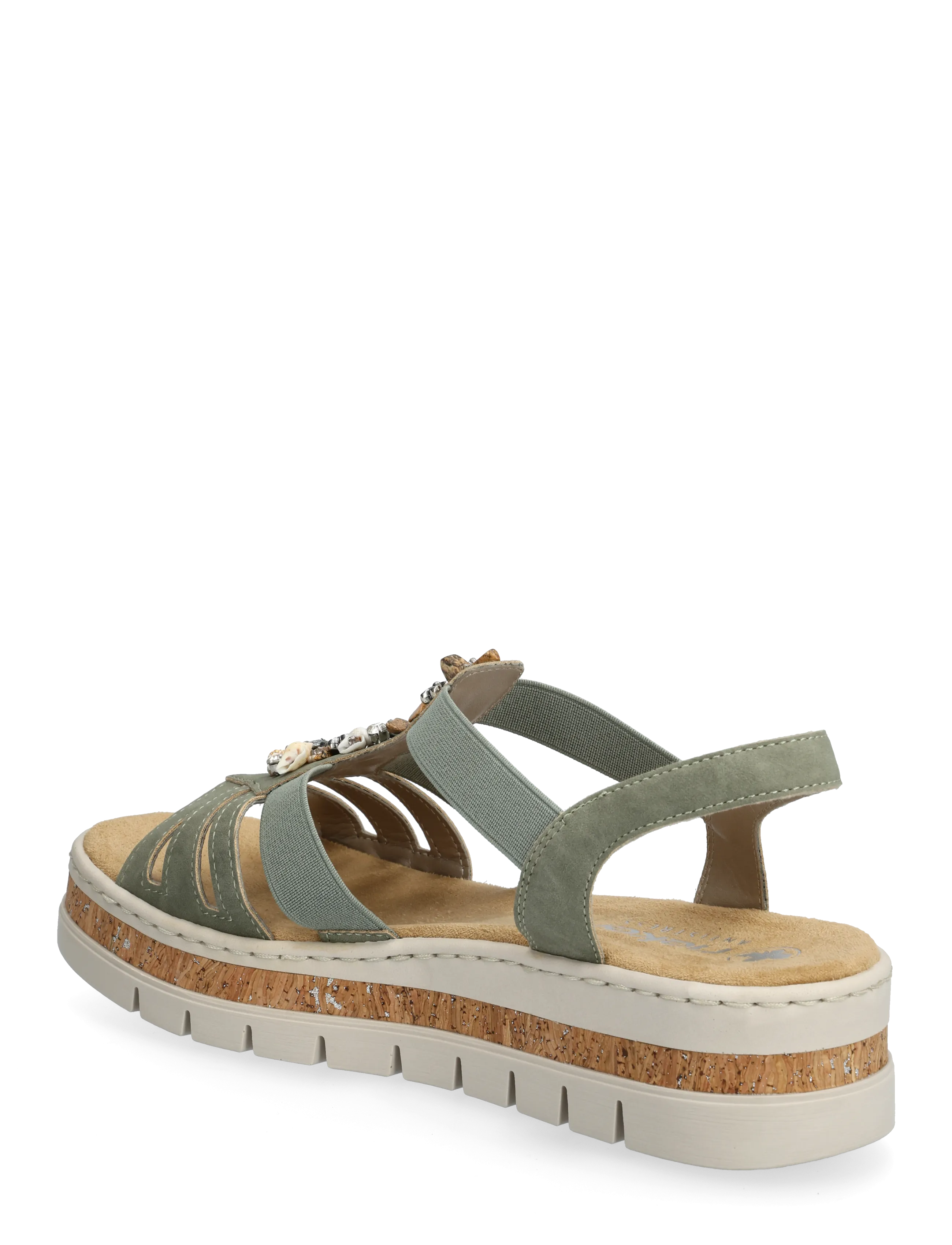 Rieker - V4949-52 - gladiatorsandaler - green - 2