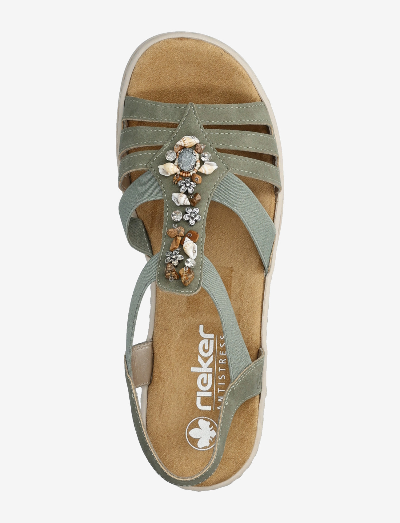 Rieker - V4949-52 - gladiatorsandaler - green - 3