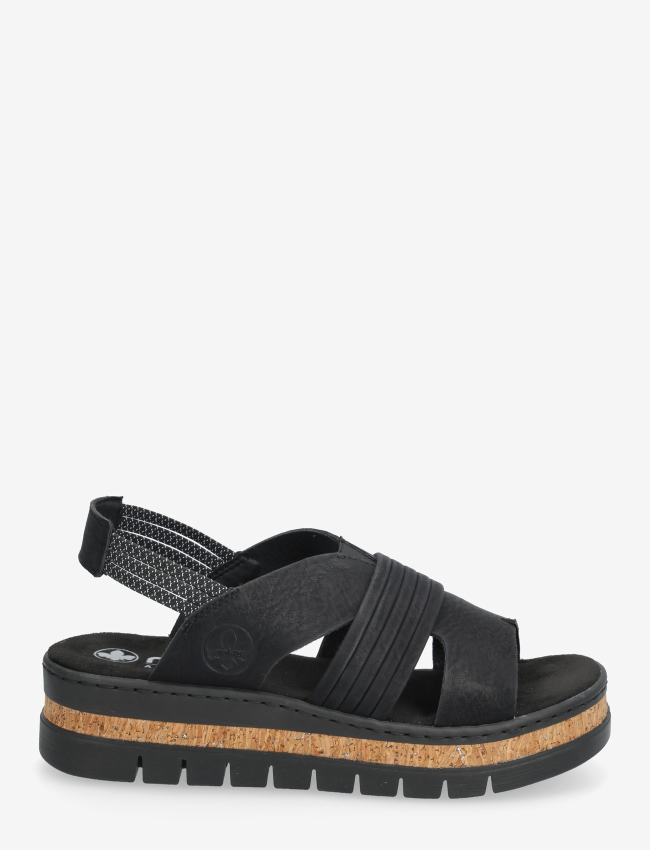 Rieker - V4959-00 - platformsandaler - black - 1
