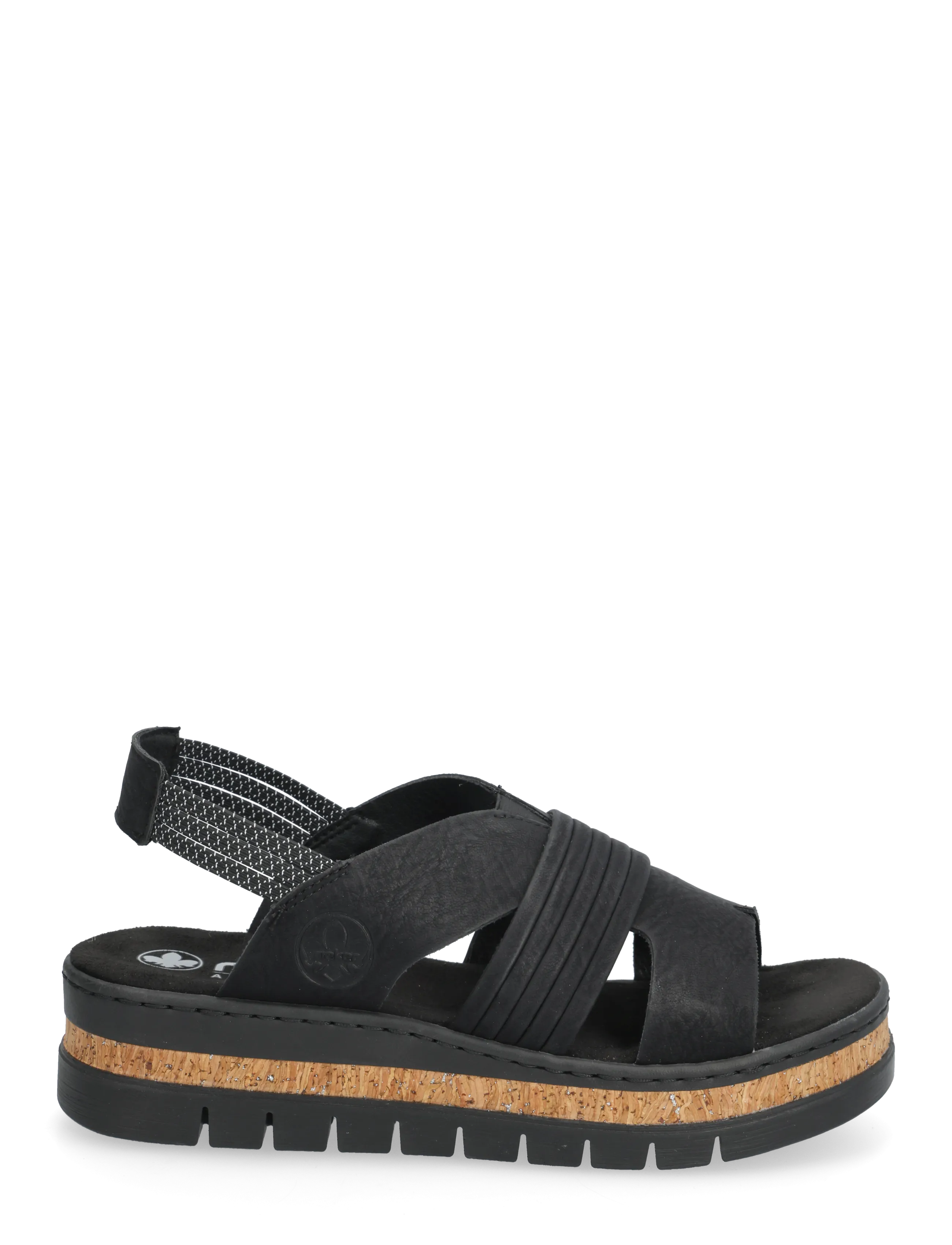 Rieker - V4959-00 - plateau-sandalen - black - 1