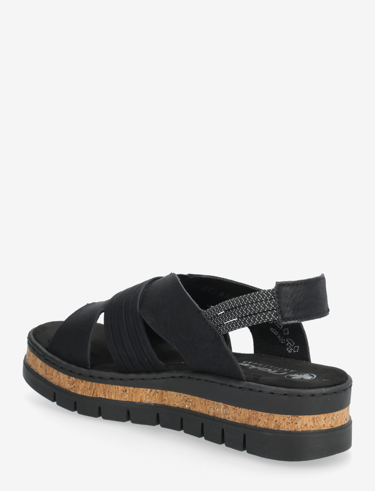 Rieker - V4959-00 - platformsandaler - black - 2