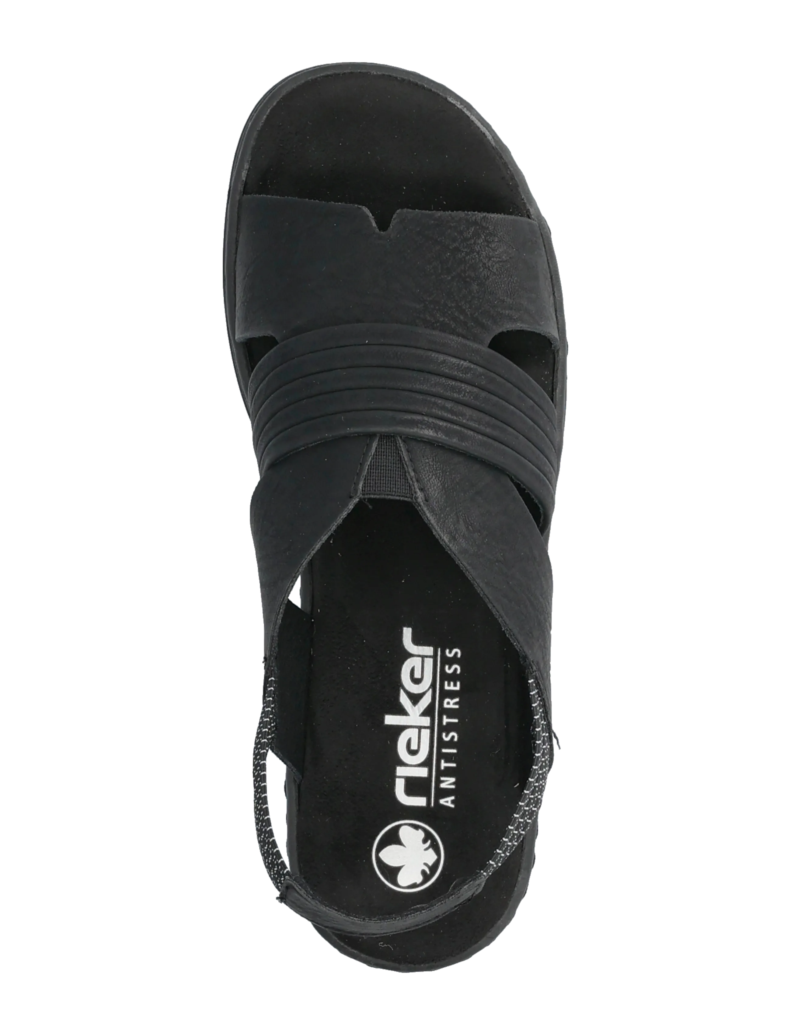 Rieker - V4959-00 - plateau-sandalen - black - 3