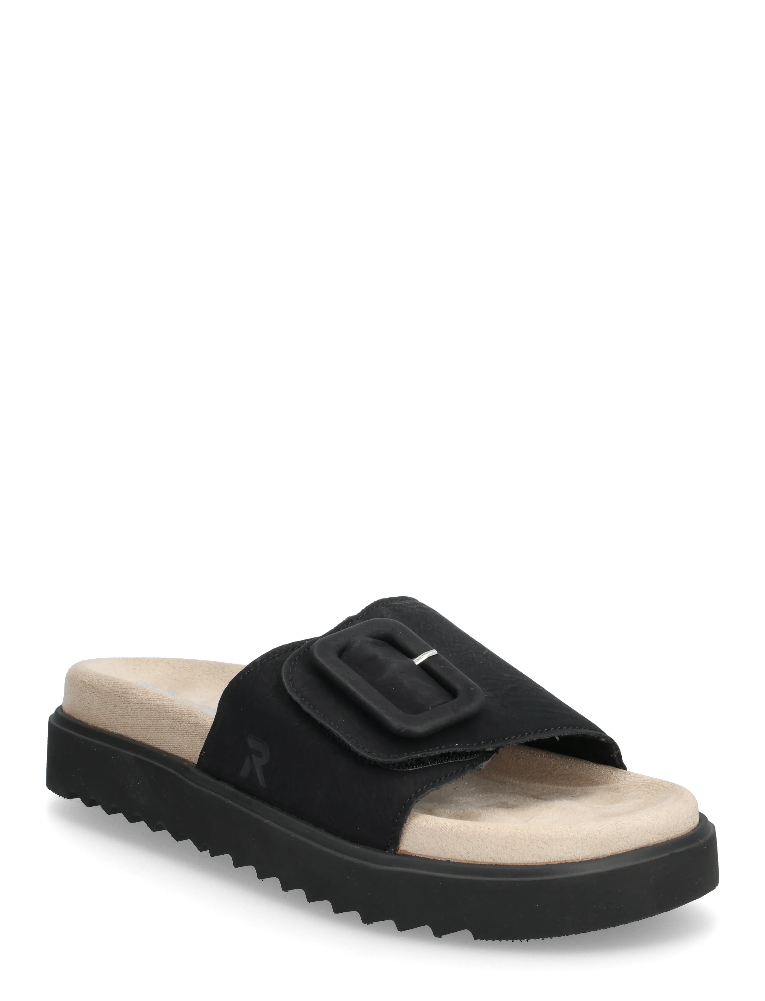 Rieker V5650-00, 36, Black, Sandaler > Flade Sandals, Dame