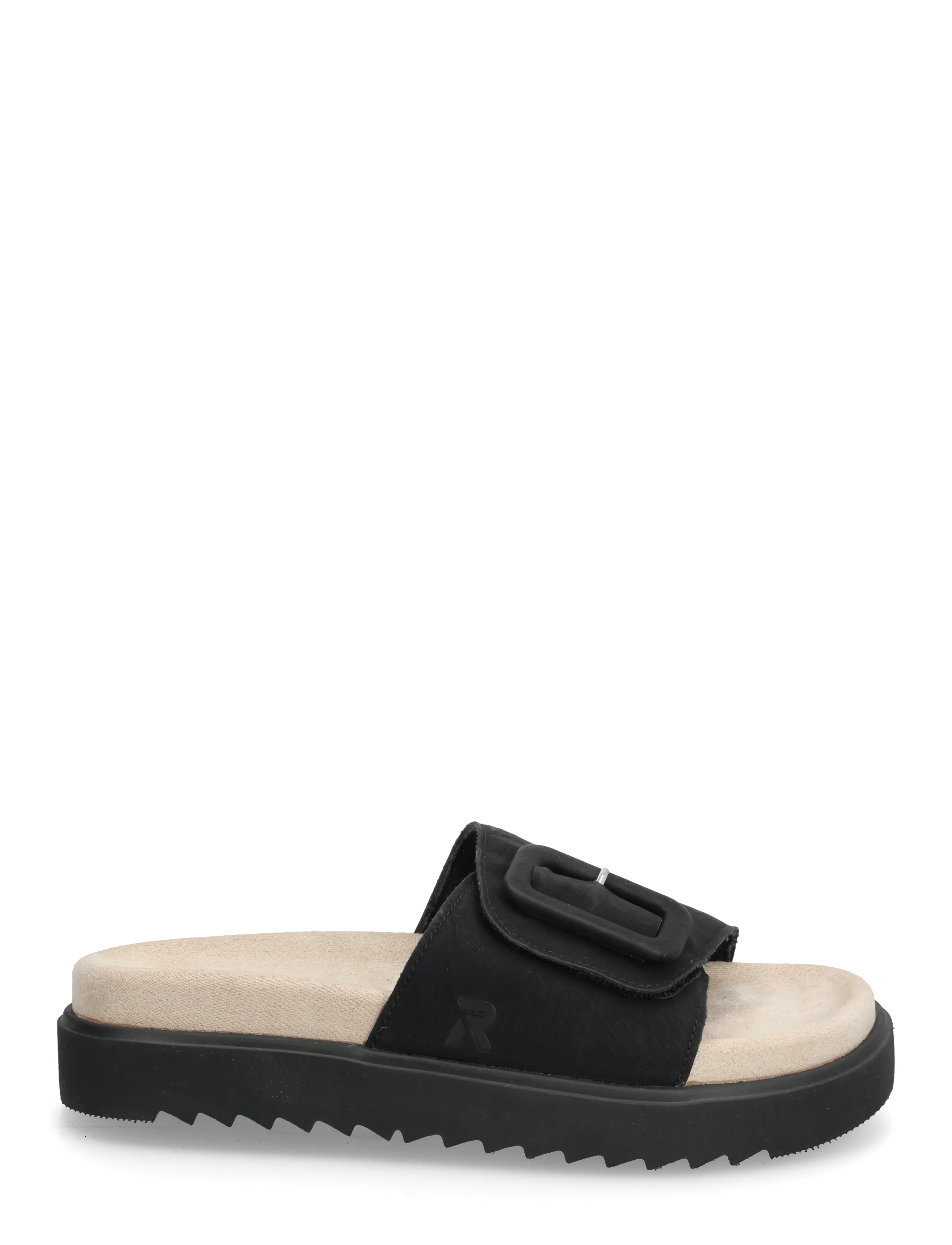 Rieker - V5650-00 - lygiapadės basutės - black - 1