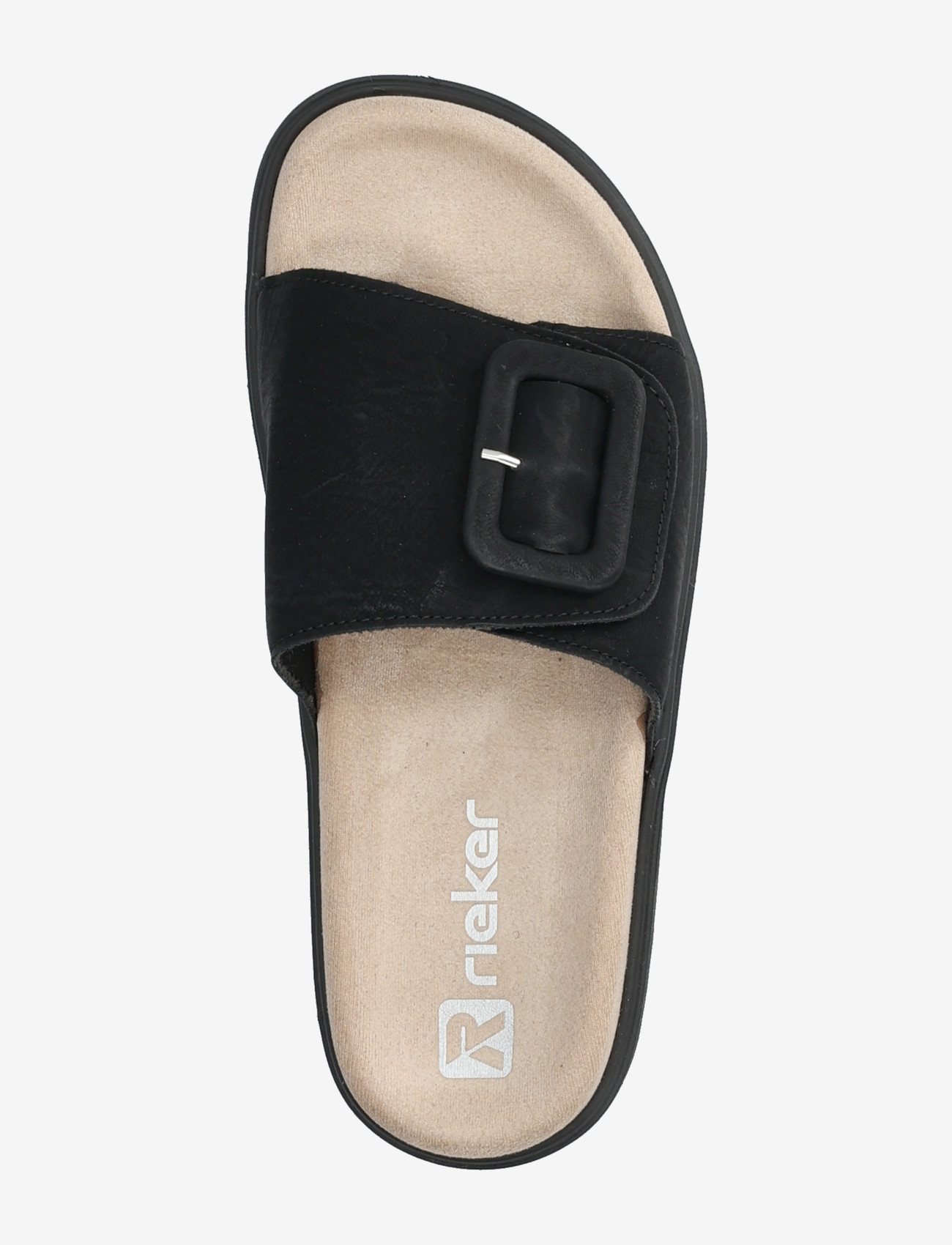 Rieker - V5650-00 - flache sandalen - black - 3
