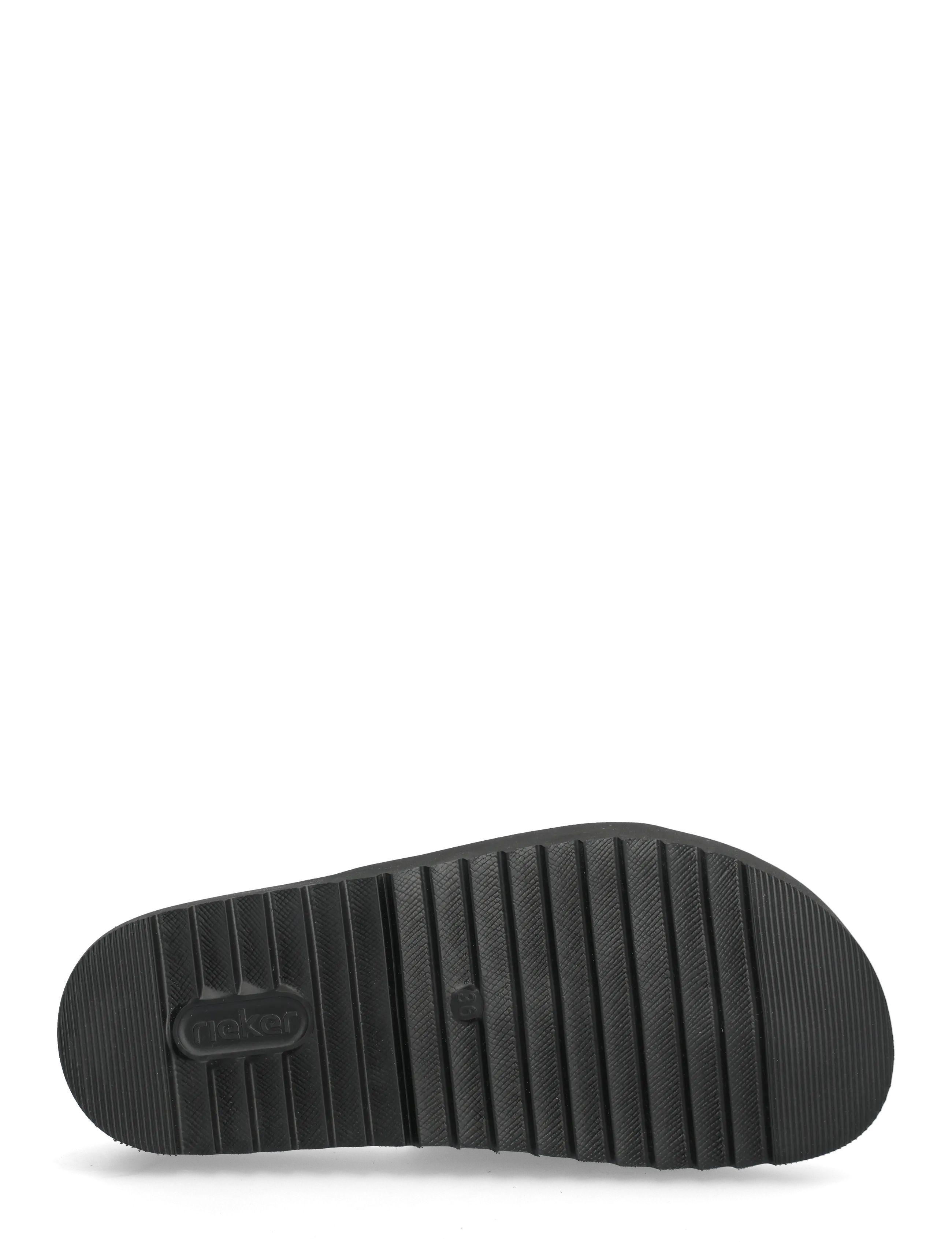 Rieker - V5650-00 - lygiapadės basutės - black - 4