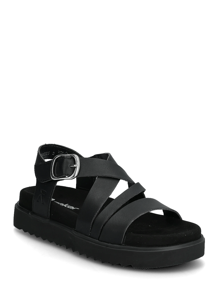 Rieker - V5663-00 - flade sandaler - black - 0