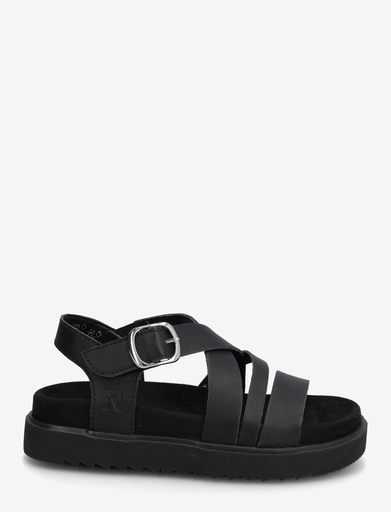 Rieker - V5663-00 - flade sandaler - black - 1