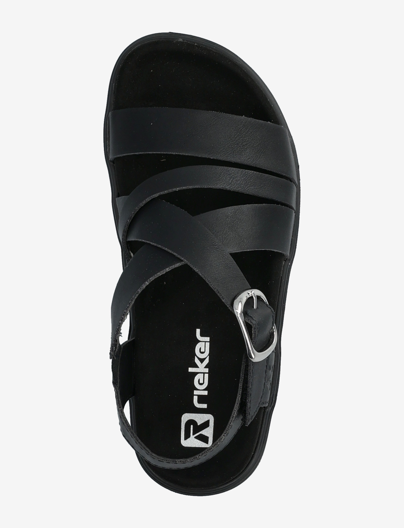 Rieker - V5663-00 - flade sandaler - black - 3