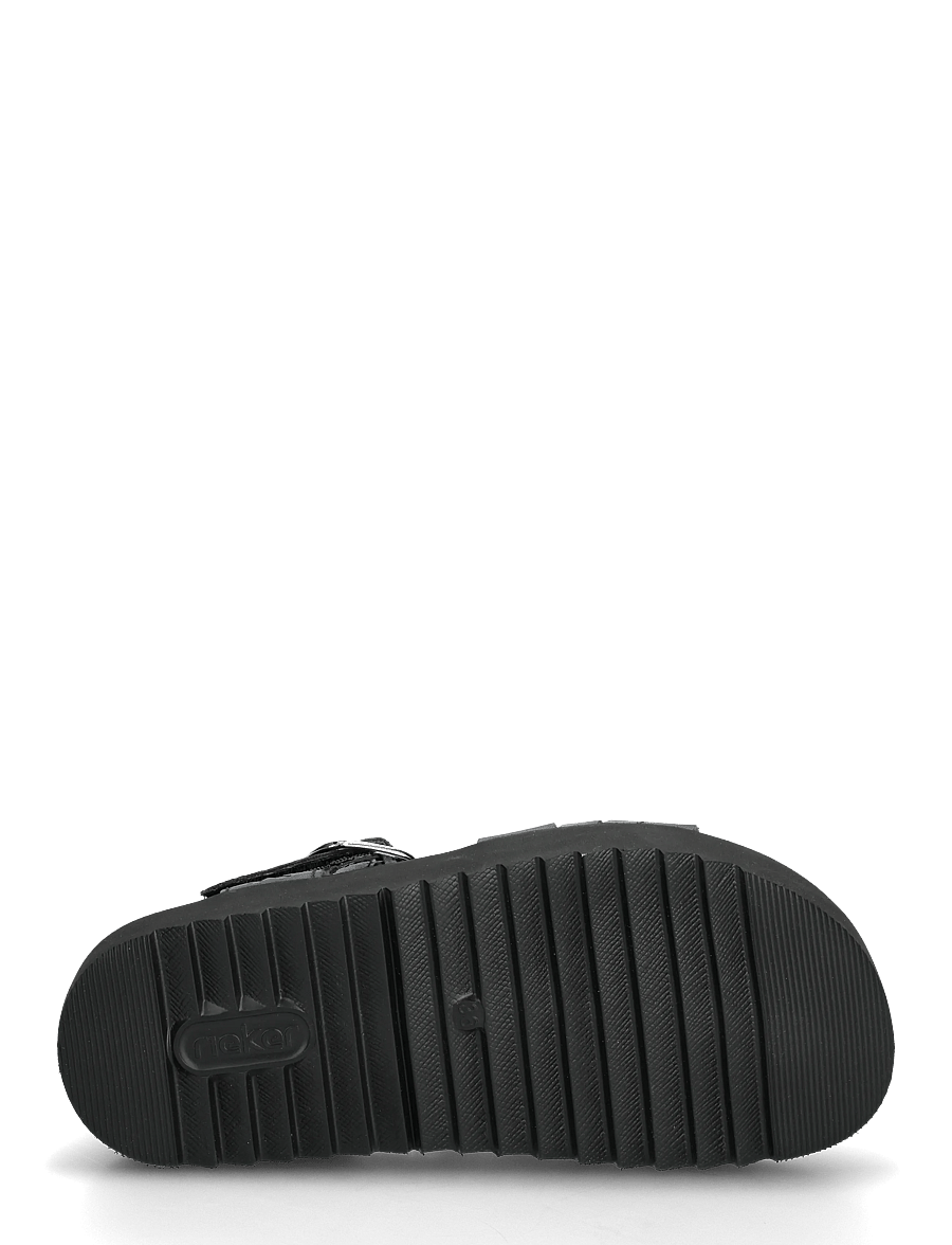 Rieker - V5663-00 - flade sandaler - black - 4