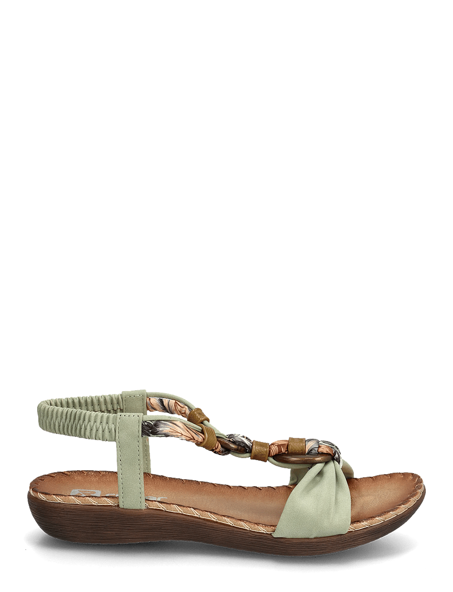 Rieker - Rieker Ladies' sandals V7568-14 blue - platta sandaler - green - 1