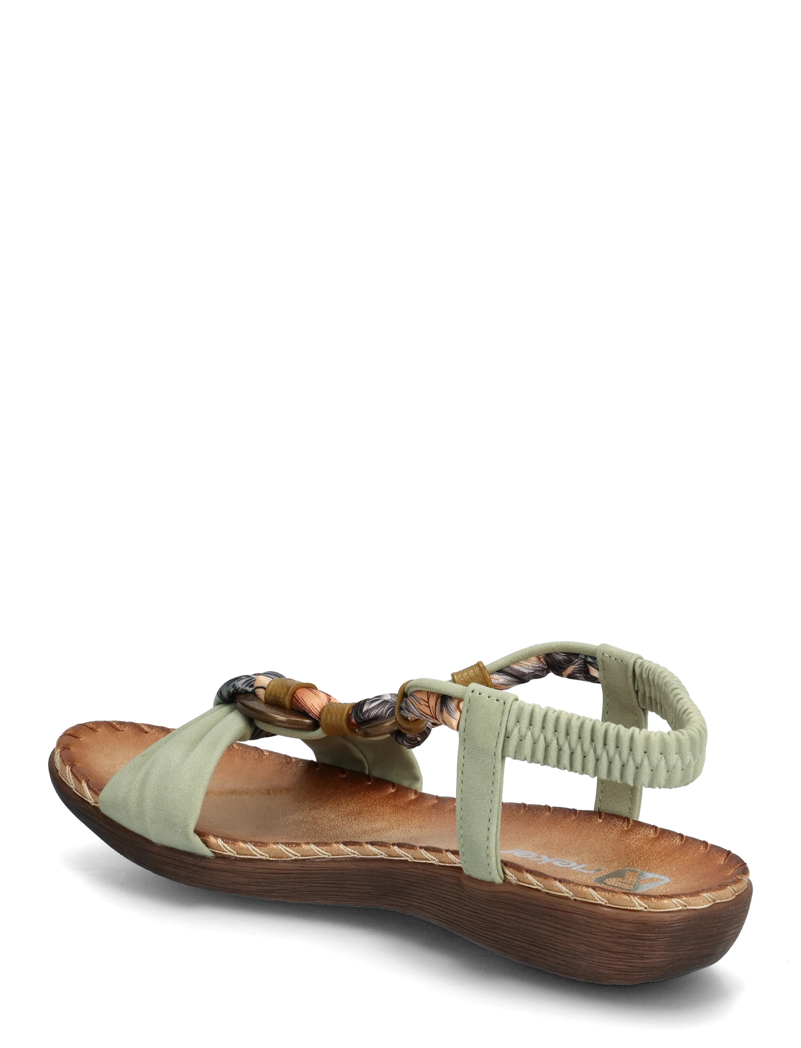Rieker - Rieker Ladies' sandals V7568-14 blue - platta sandaler - green - 2
