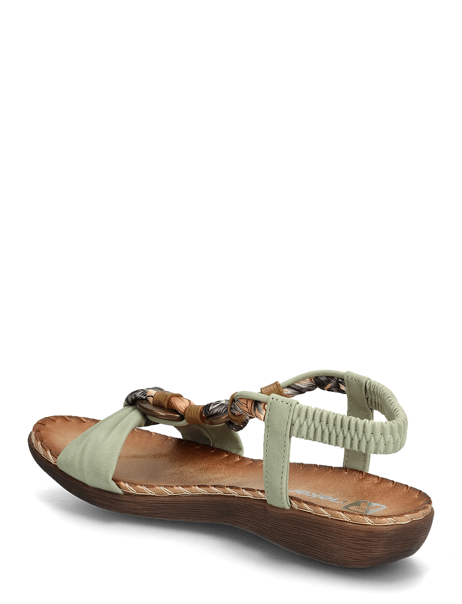Rieker - Rieker Ladies' sandals V7568-14 blue - platta sandaler - green - 2