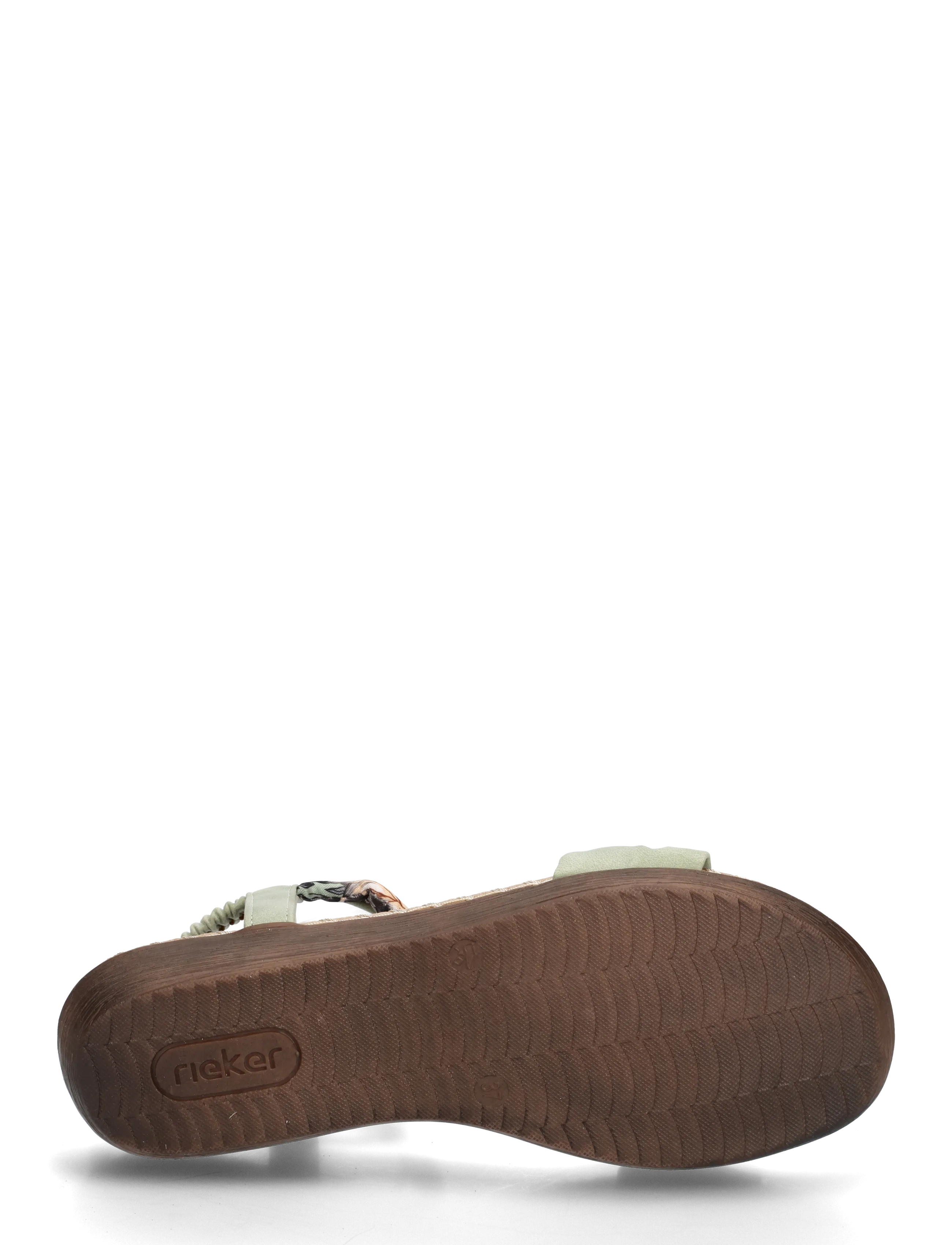 Rieker - Rieker Ladies' sandals V7568-14 blue - platta sandaler - green - 4