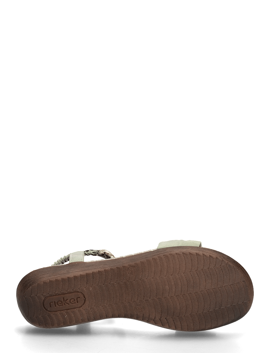 Rieker - Rieker Ladies' sandals V7568-14 blue - platta sandaler - green - 4