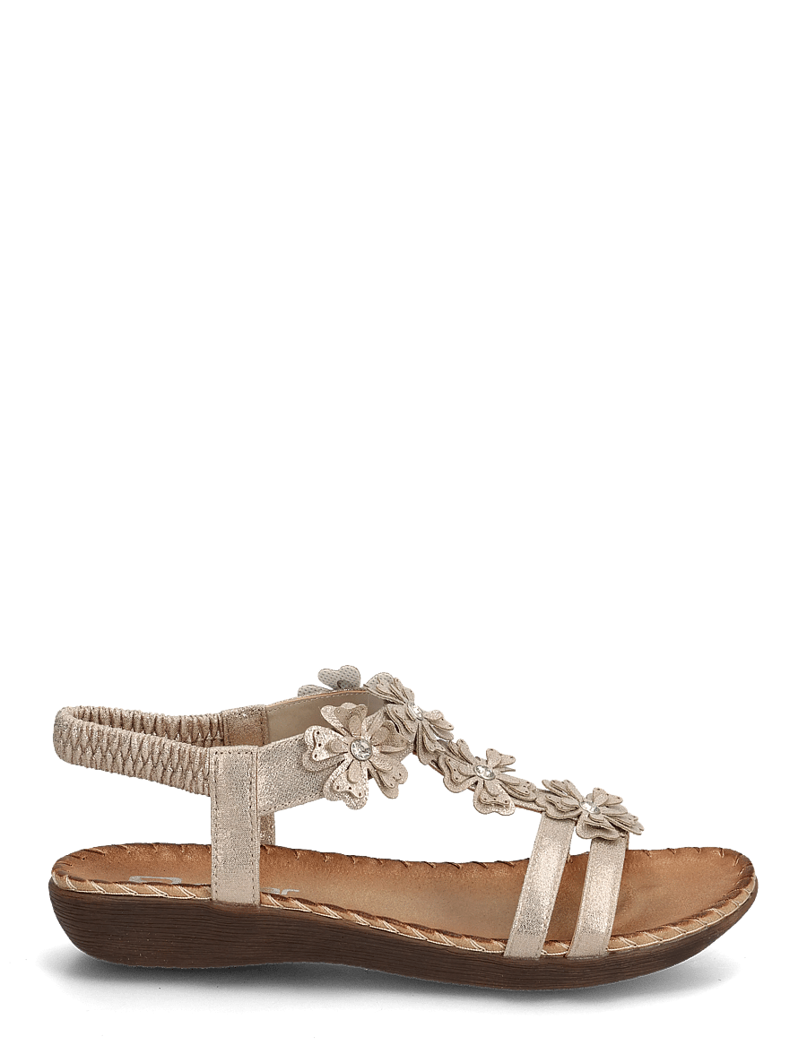 Rieker - Rieker Ladies' sandals V7573-90 Gold - flache sandalen - other colours - 1