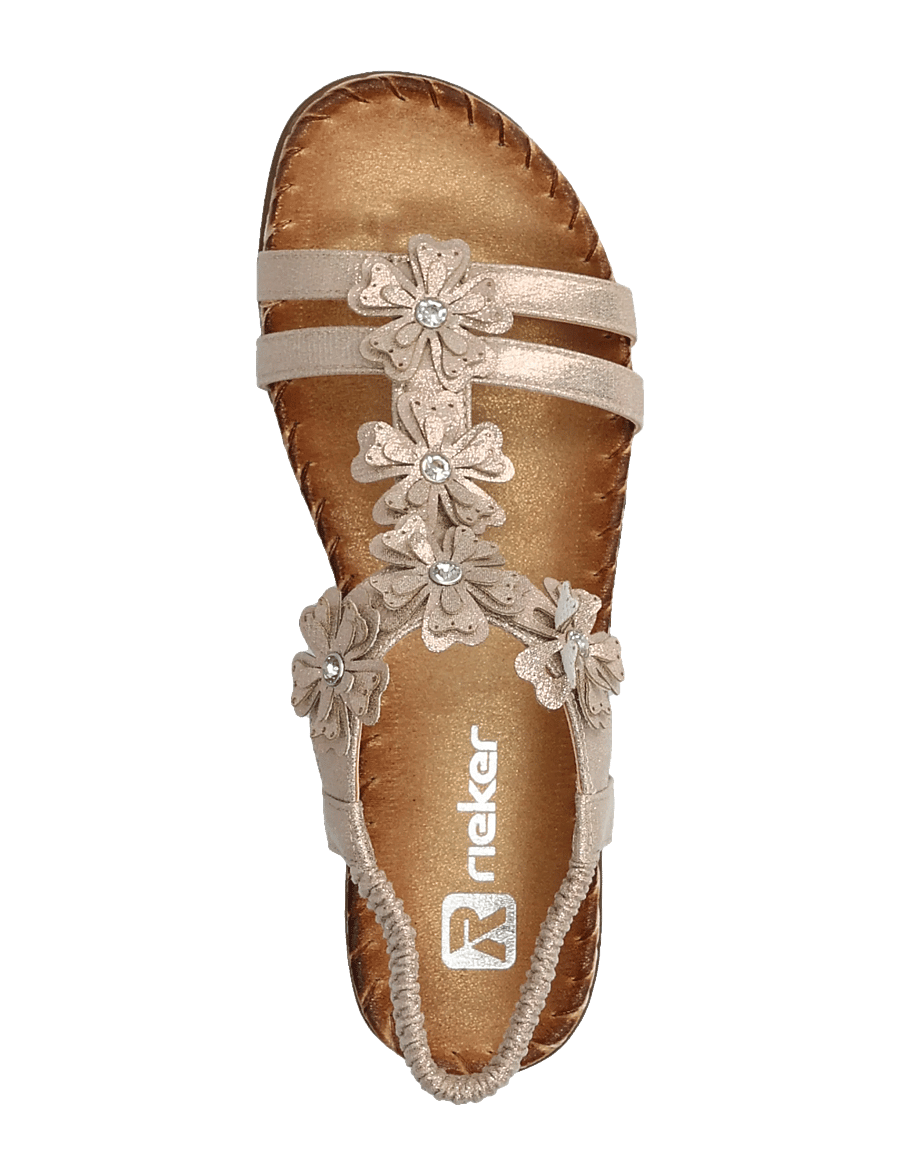 Rieker - Rieker Ladies' sandals V7573-90 Gold - flache sandalen - other colours - 3