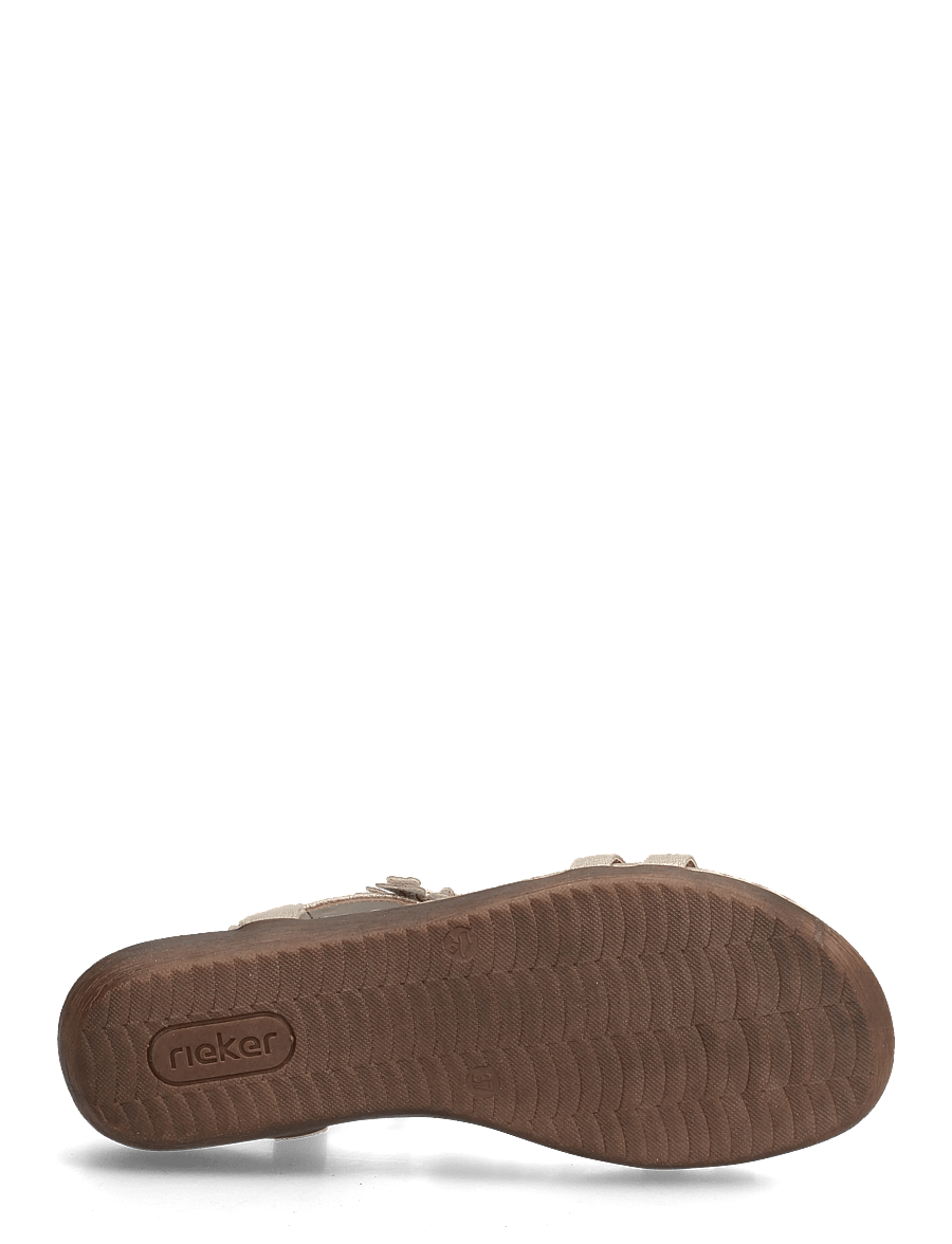 Rieker - Rieker Ladies' sandals V7573-90 Gold - flache sandalen - other colours - 4