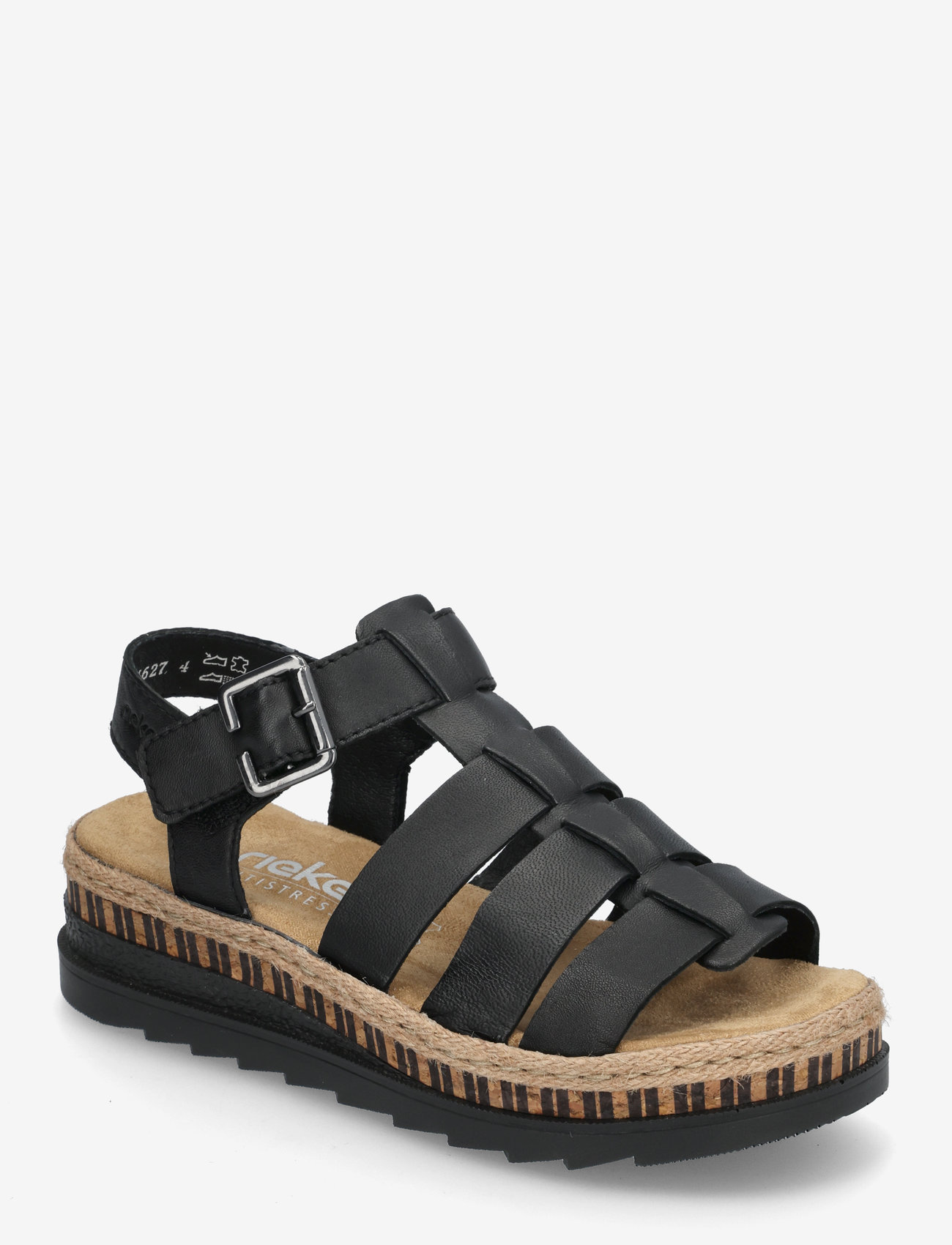 Rieker - Rieker Ladies' sandals V7904-90 Multi - platte sandalen - black - 0