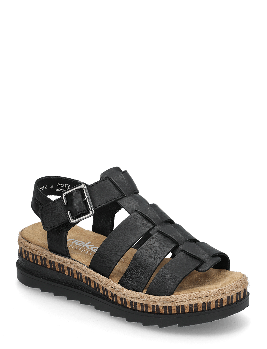 Rieker - Rieker Ladies' sandals V7904-90 Multi - flache sandalen - black - 0