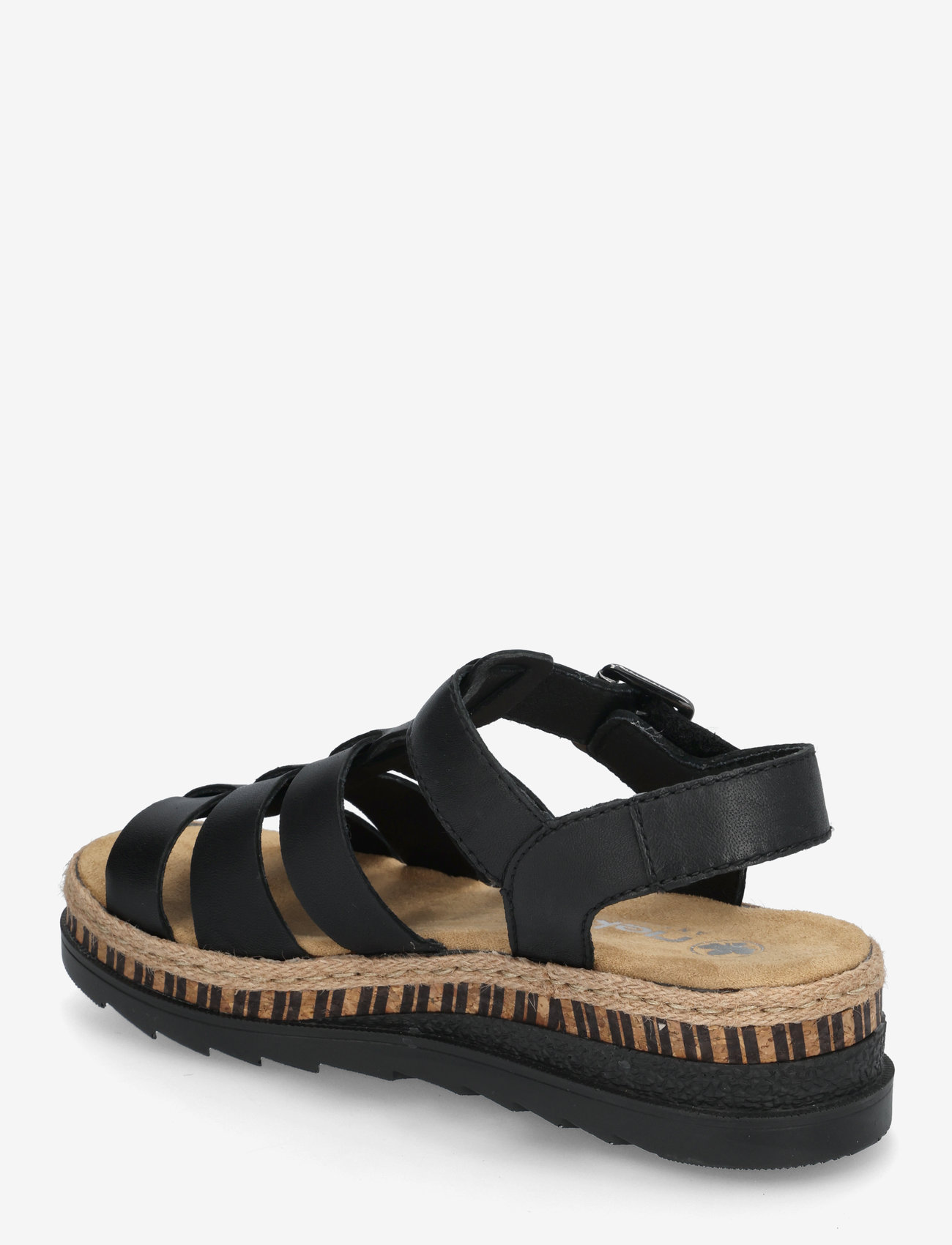 Rieker - Rieker Ladies' sandals V7904-90 Multi - platte sandalen - black - 2