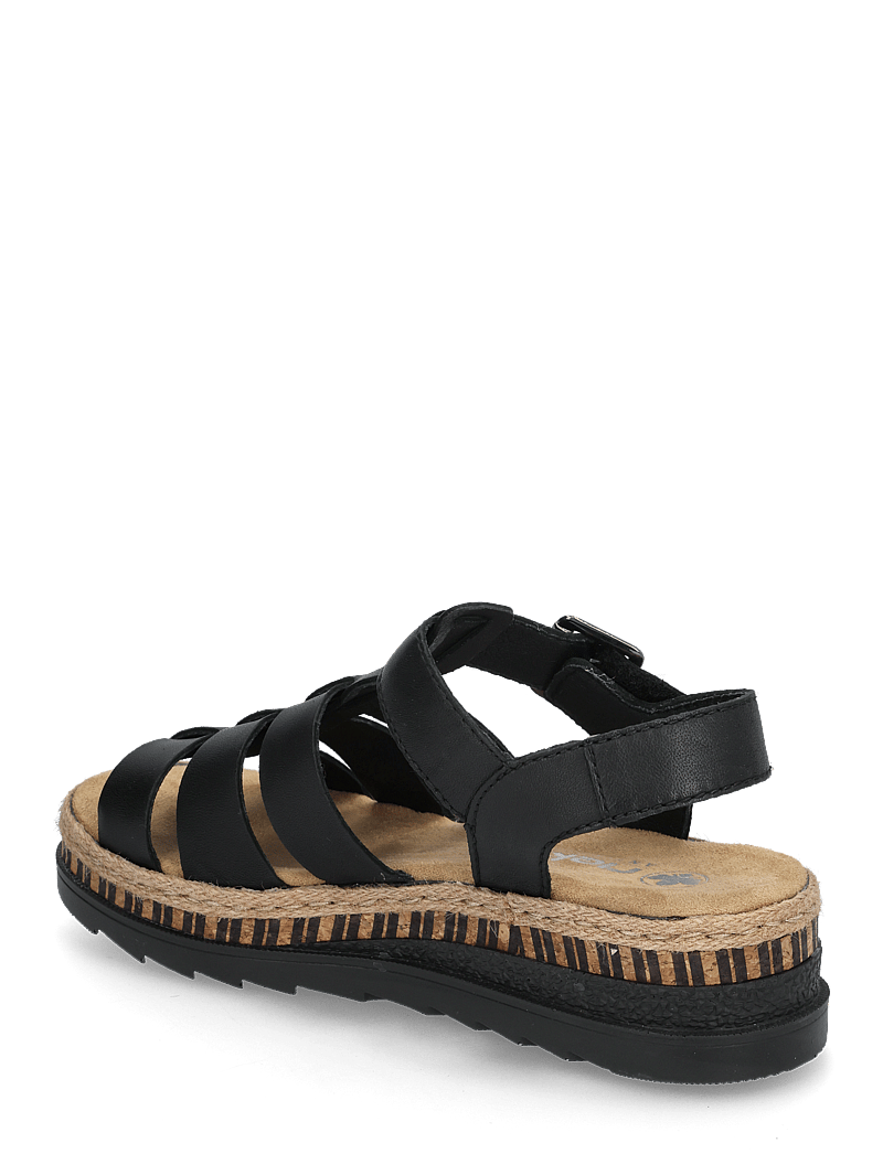 Rieker - Rieker Ladies' sandals V7904-90 Multi - platte sandalen - black - 2