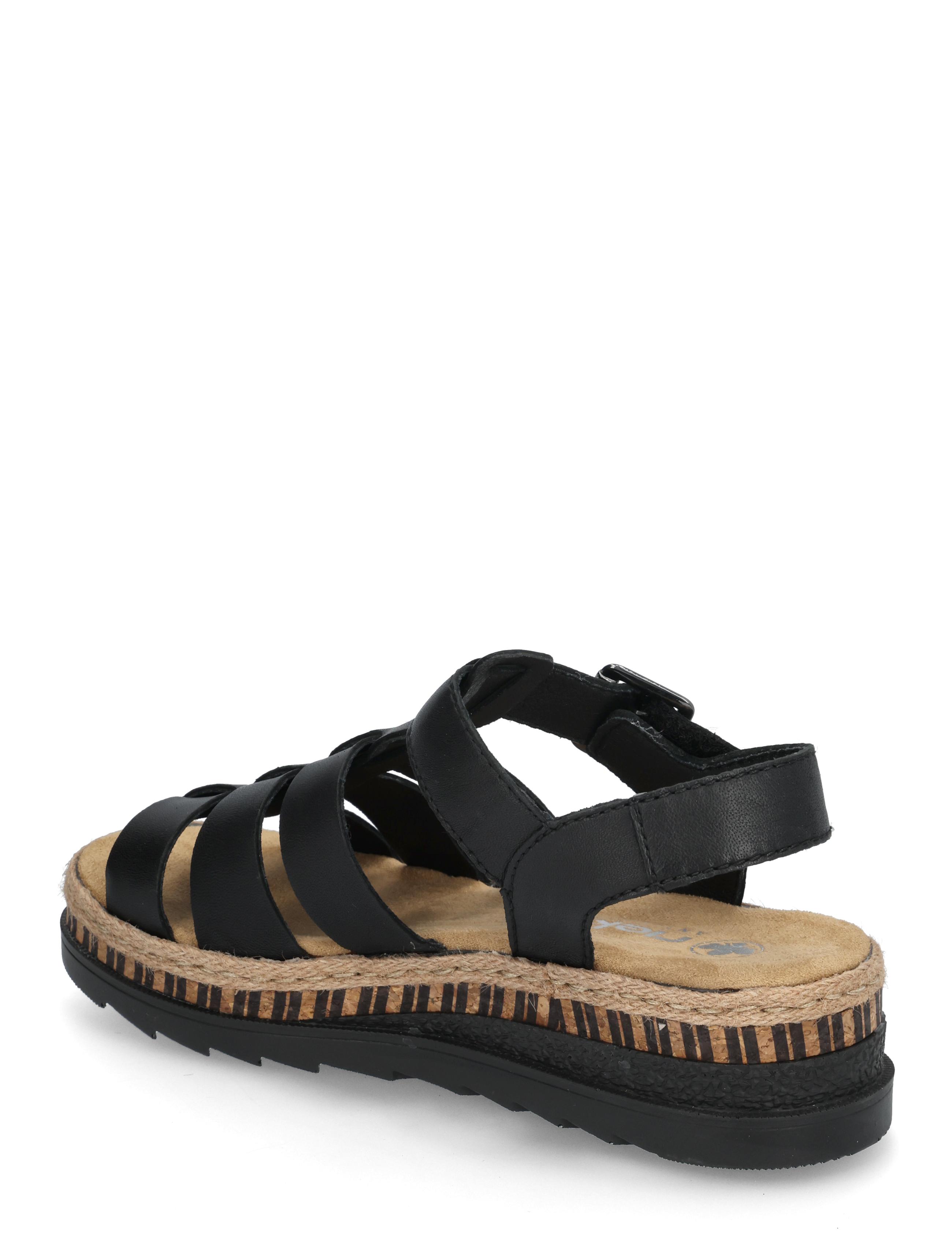 Rieker - Rieker Ladies' sandals V7904-90 Multi - flache sandalen - black - 2