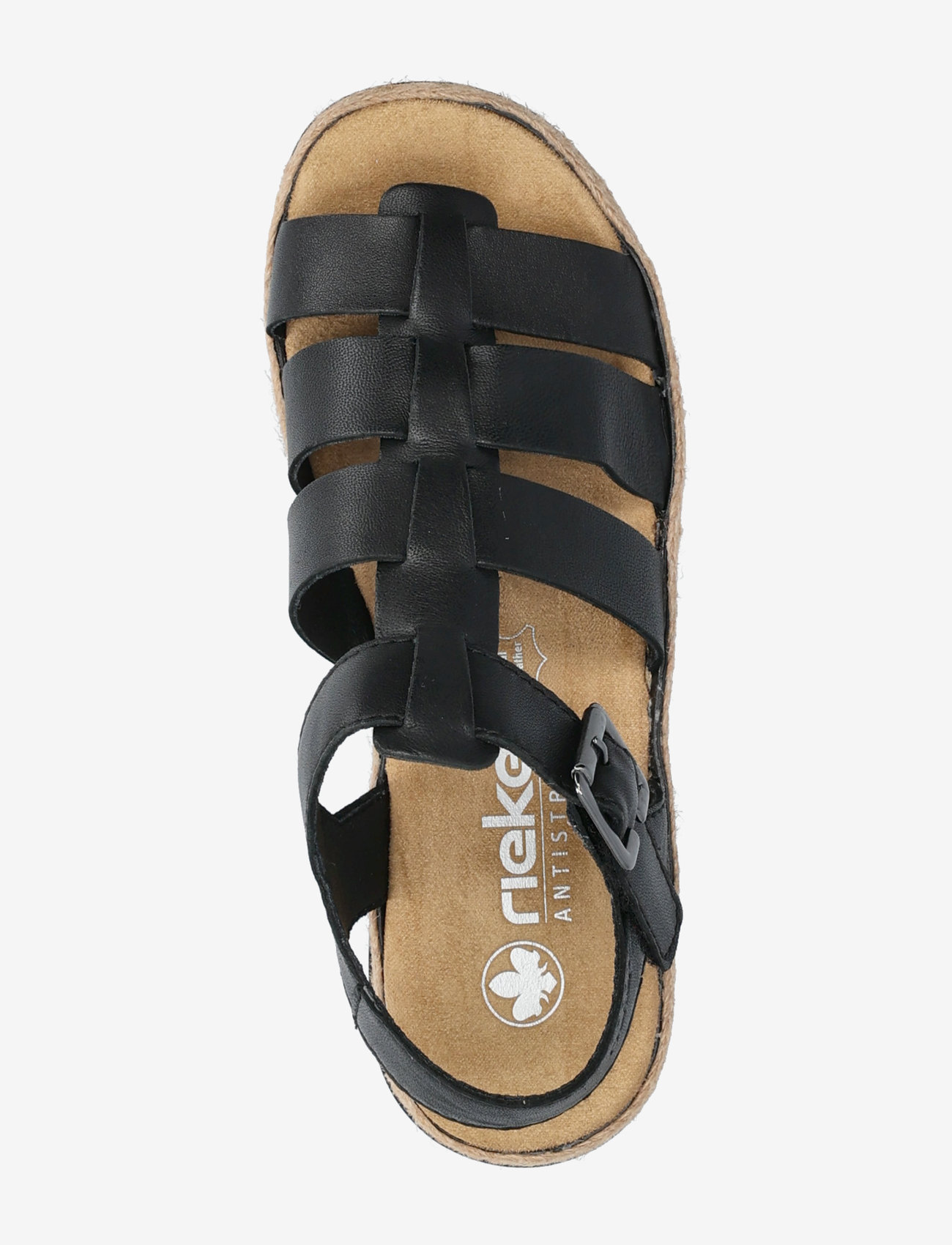 Rieker - Rieker Ladies' sandals V7904-90 Multi - platte sandalen - black - 3