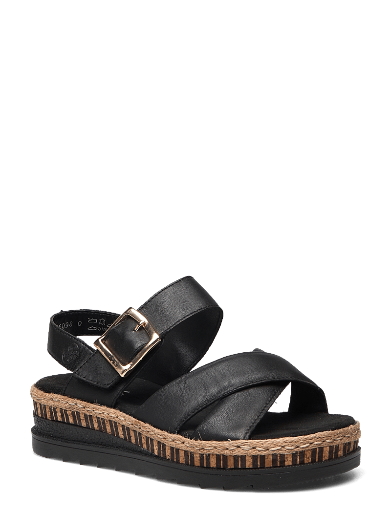 Rieker - Rieker Ladies' sandals V7951-24 brown - plateau-sandalen - black - 0