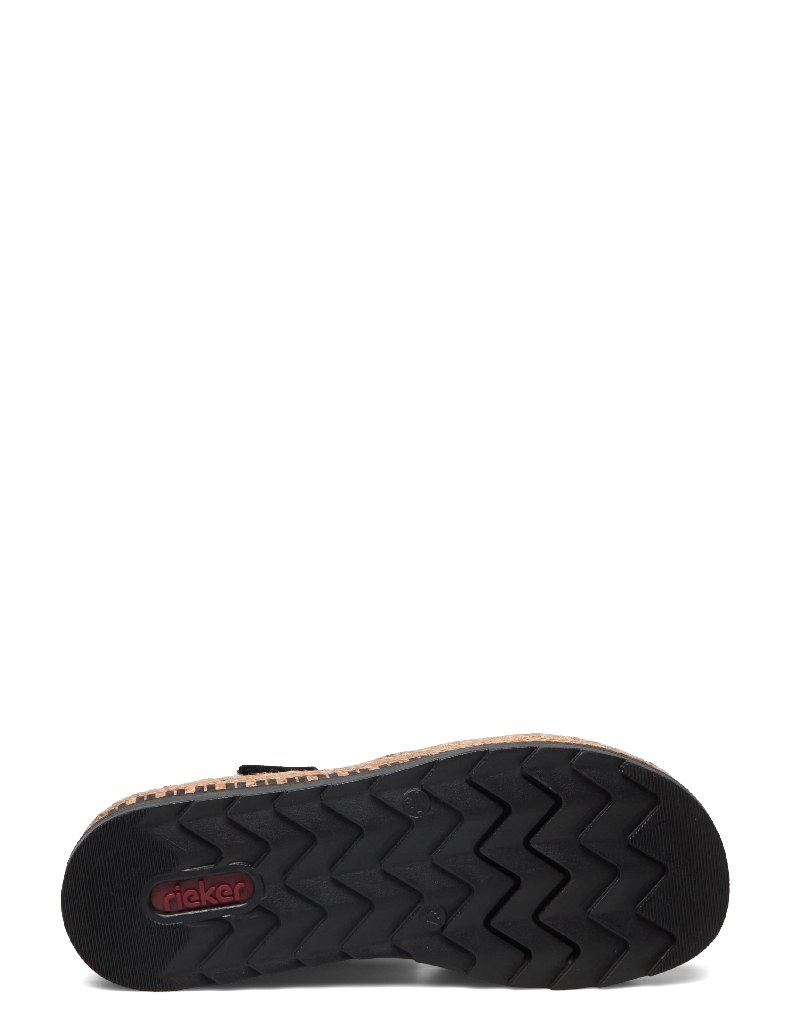 Rieker - Rieker Ladies' sandals V7951-90 Metallic - plateau-sandalen - black - 4