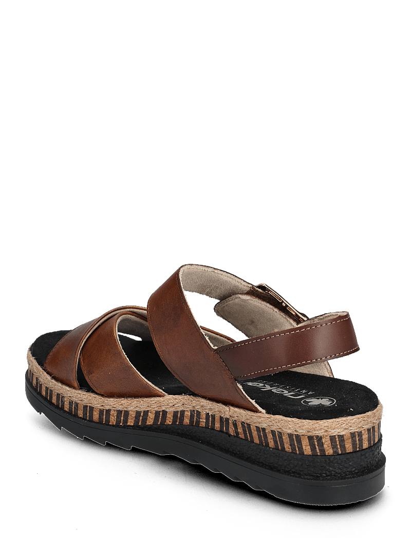 Rieker - Rieker Ladies' sandals V7951-90 Metallic - platvorm sandaalid - brown - 2